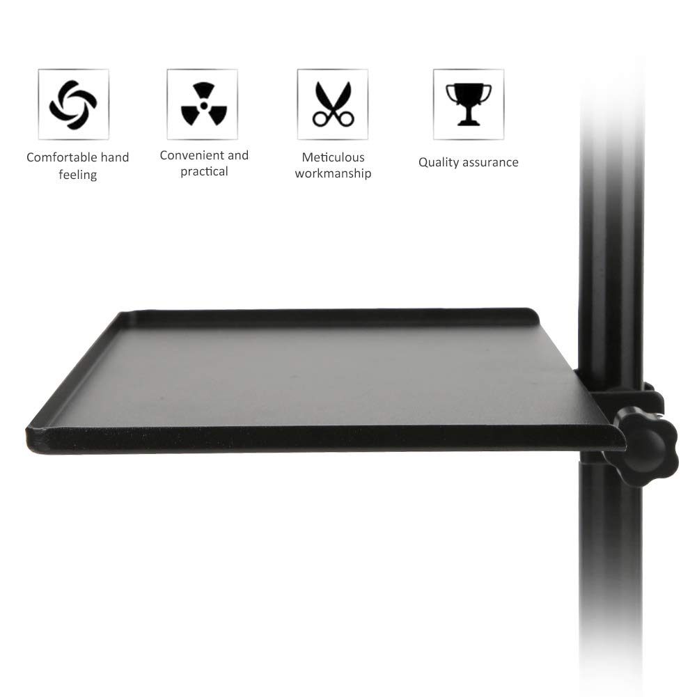 Premium Alloy Black Metal Sound Card Tray - Multi-Functional Audio Interface Organizer for Live Streaming, Stage Control Rooms & Studio Broadcasting (Durable & Stylish)