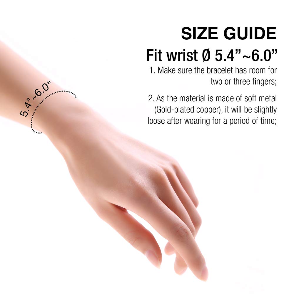 14K Gold Plated Charm Bracelet for Women - Elegant Adjustable Symbol Bracelet, Perfect Gift for Mother's Day, Birthday, Anniversary | Ideal for Daily Wear, Date Nights & Special Occasions