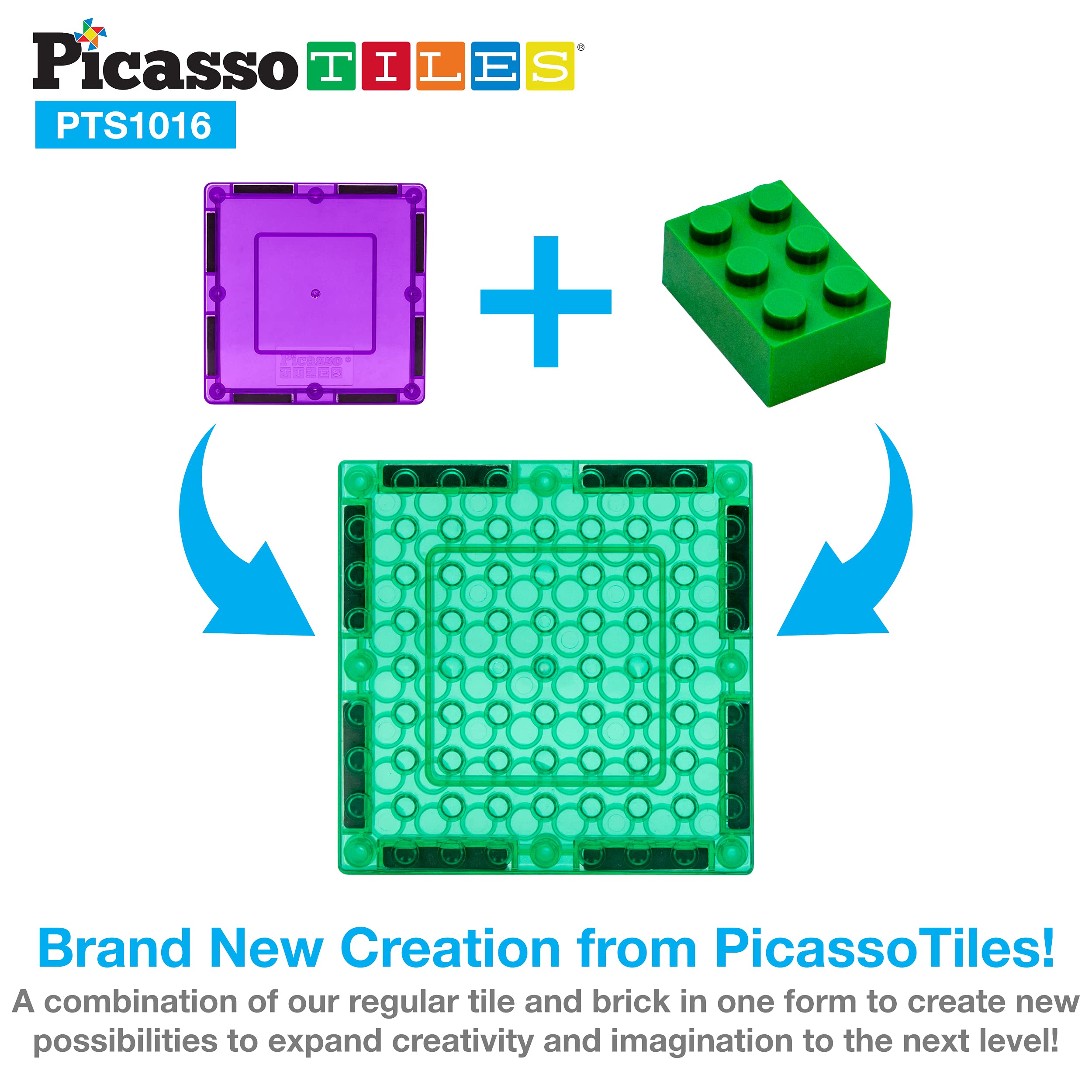 PicassoTiles 1016pcs Magnetic Building Blocks Set - STEM Educational Toys for Toddlers & Preschoolers | Creative Construction Play for Kids | Perfect for Classroom, Homeschool & Birthday Gifts