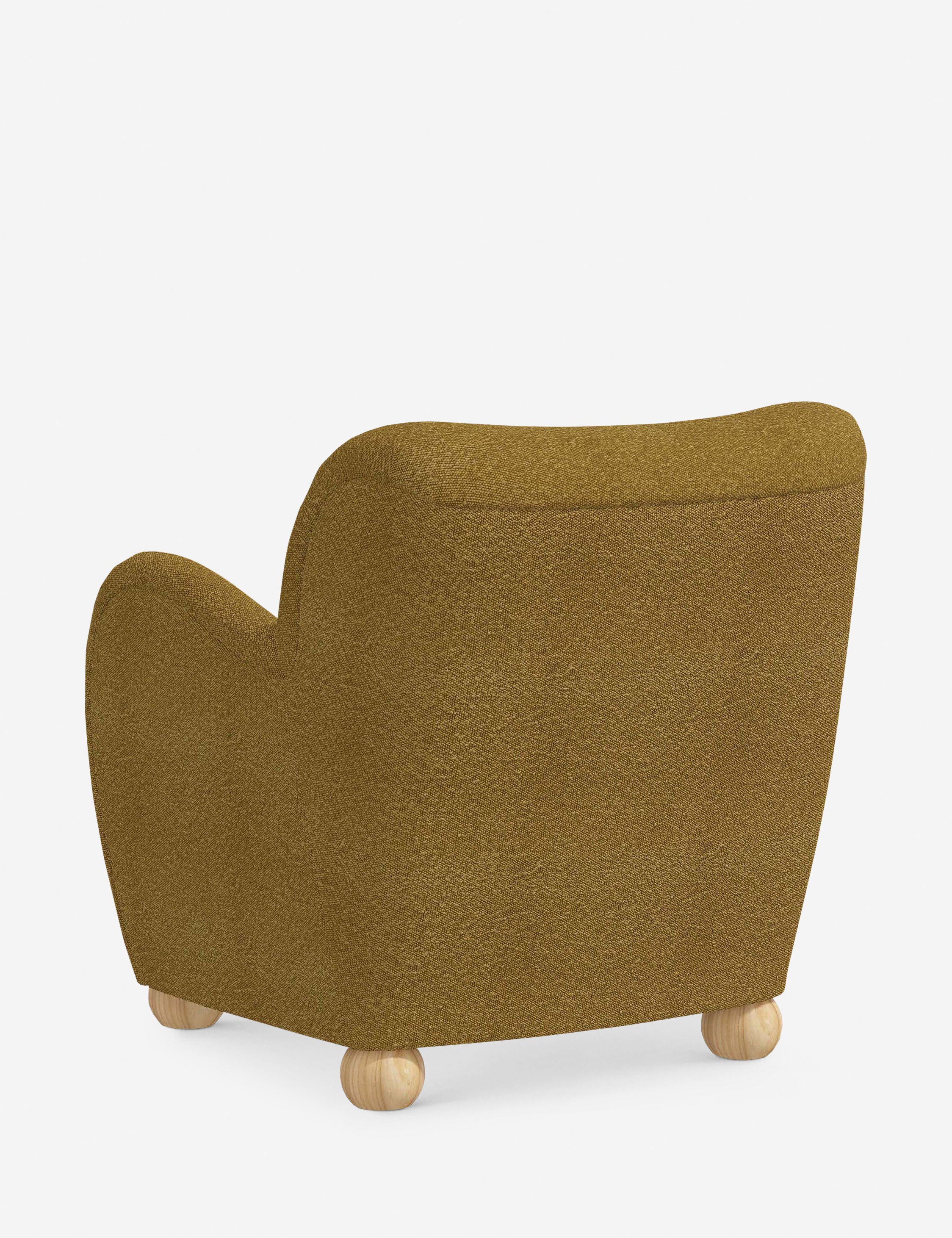 Baird Accent Chair - Modern Upholstered Lounge Chair for Living Room, Bedroom & Office - Stylish Comfortable Reading Chair with Wooden Legs - Perfect for Relaxing, Reading & Decorating Your Home