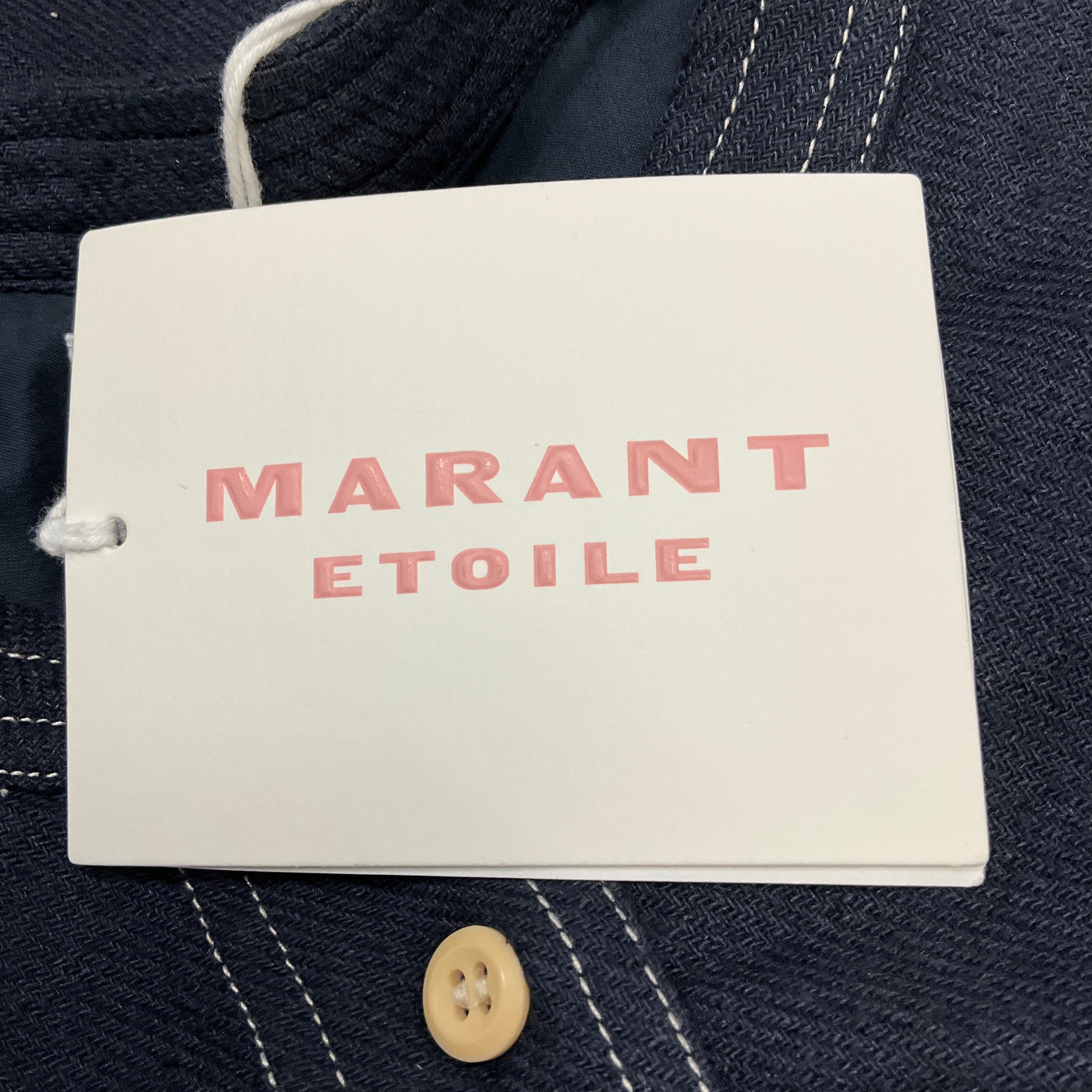 Isabel Marant Etoile Faded Black Collarless Buttoned Tecoyo Top - Stylish Casual Blouse for Women | Perfect for Office, Date Night & Weekend Outings