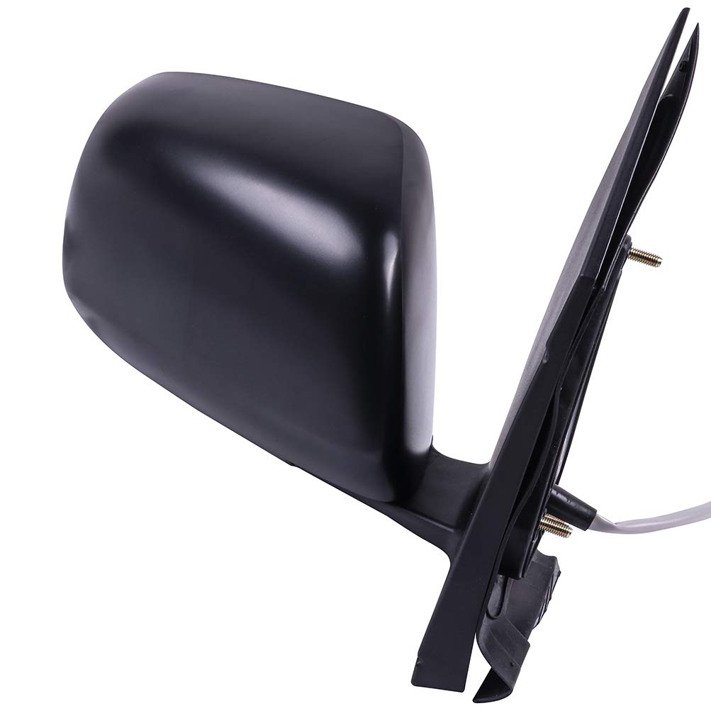 SCITOO Right Side View Mirror for 2004-2010 Toyota Sienna - Manual Folding Non-Heated Passenger Side Replacement Mirror (Black, Part# TO1321201) | Durable Exterior Mirror for Safe Driving & Parking Assistance