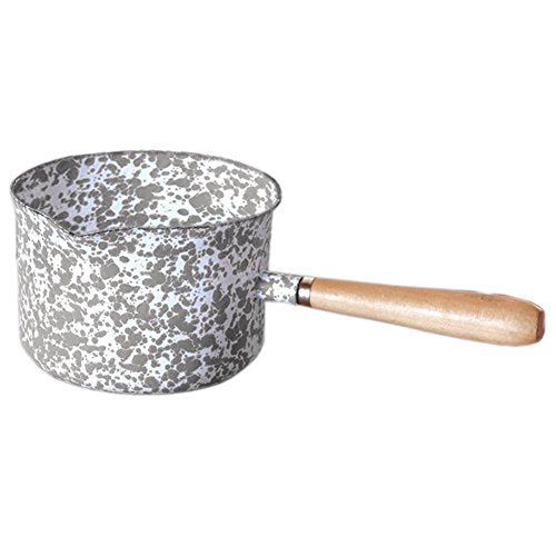 Small Grey Marble Gravy or Sauce Pan - Perfect for Cooking, Serving & Entertaining | Non-Stick Kitchen Essential