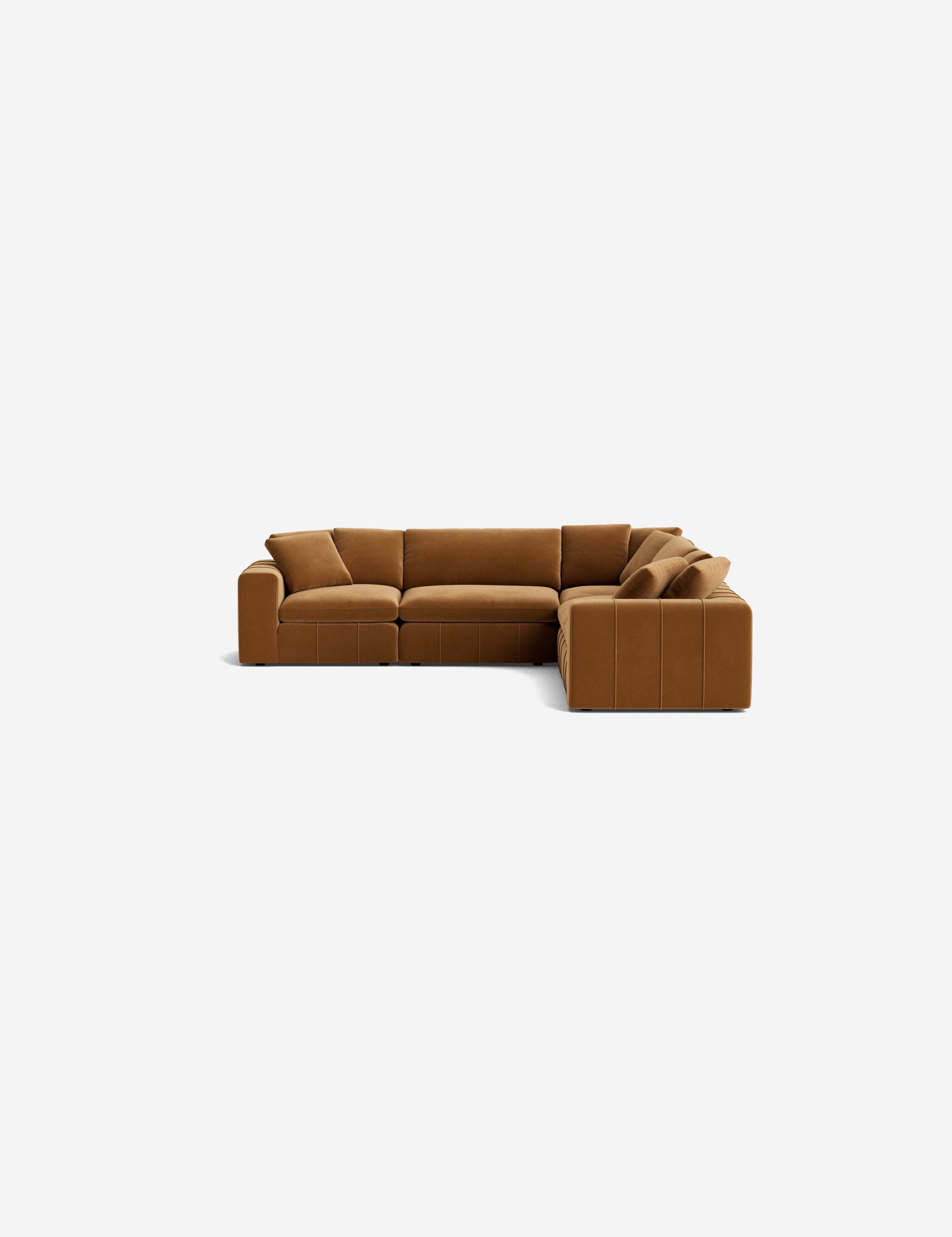 Capella Modular Corner Sectional Sofa - Modern L-Shaped Couch for Living Room, Home Theater & Lounge Areas | Customizable Comfortable Furniture