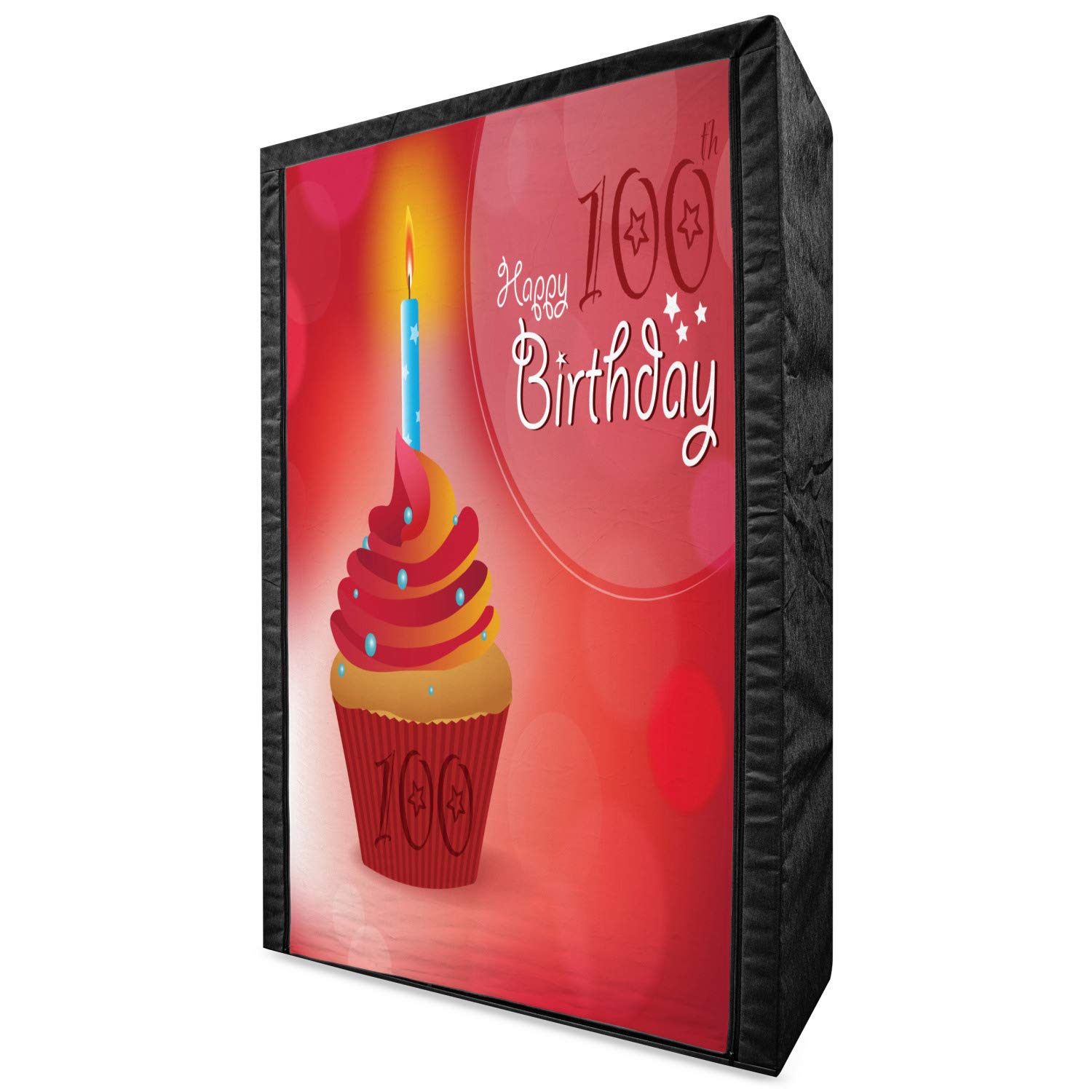 Ambesonne 100th Birthday Portable Fabric Wardrobe - 42.5