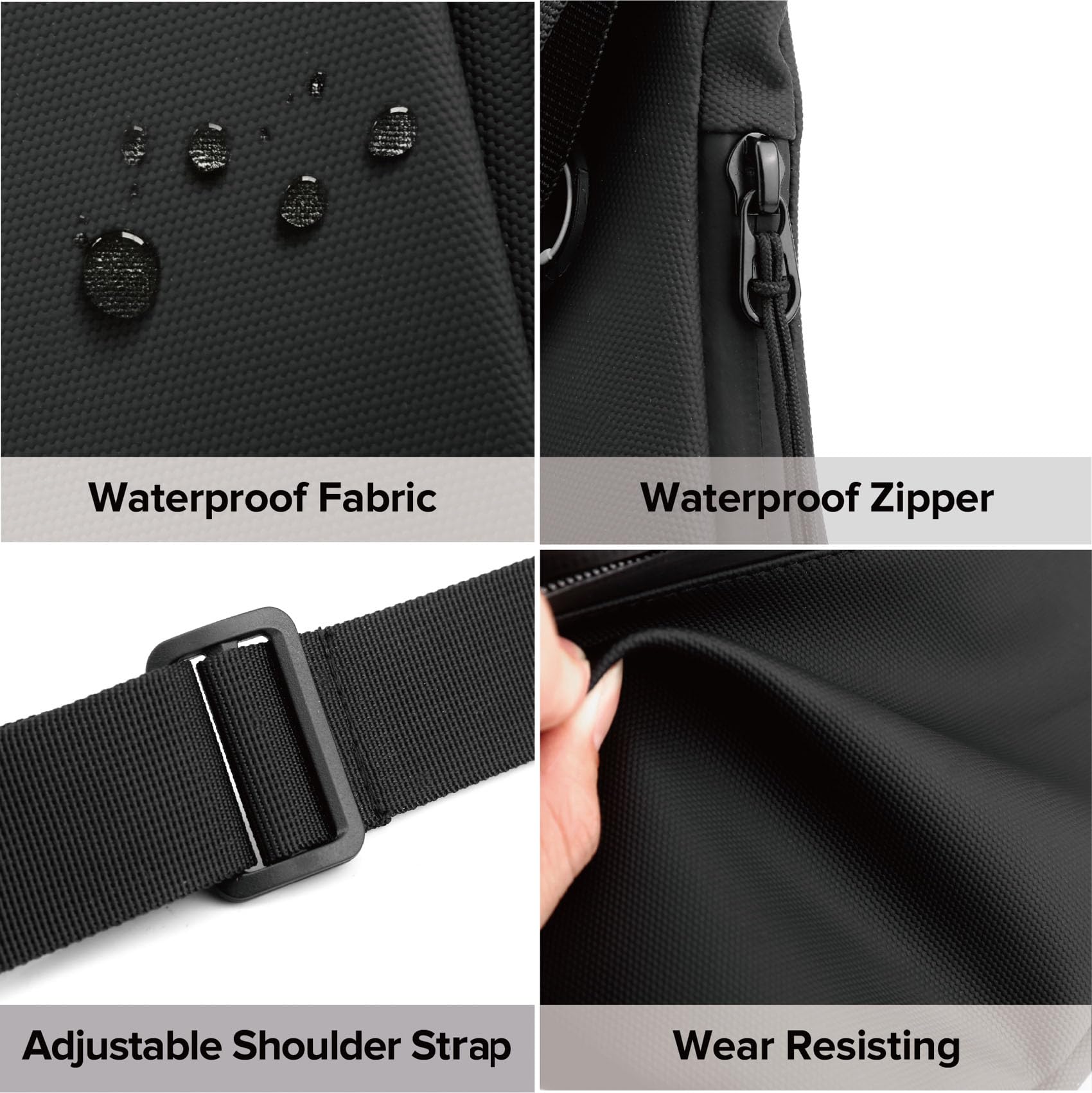 MAYMOONER Anti-Theft Sling Bag for Men & Women - Lightweight Chest Backpack for Hiking, Biking & Travel