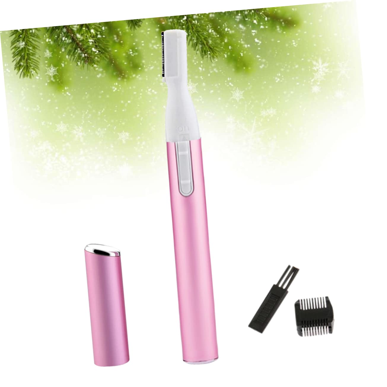 Ergonomic Electric Eyebrow Trimmer for Women - Painless Eyebrow Shaper & Facial Hair Remover - Portable Rechargeable Epilator - Perfect for Eyebrow Shaping, Facial Hair Removal & Travel Grooming