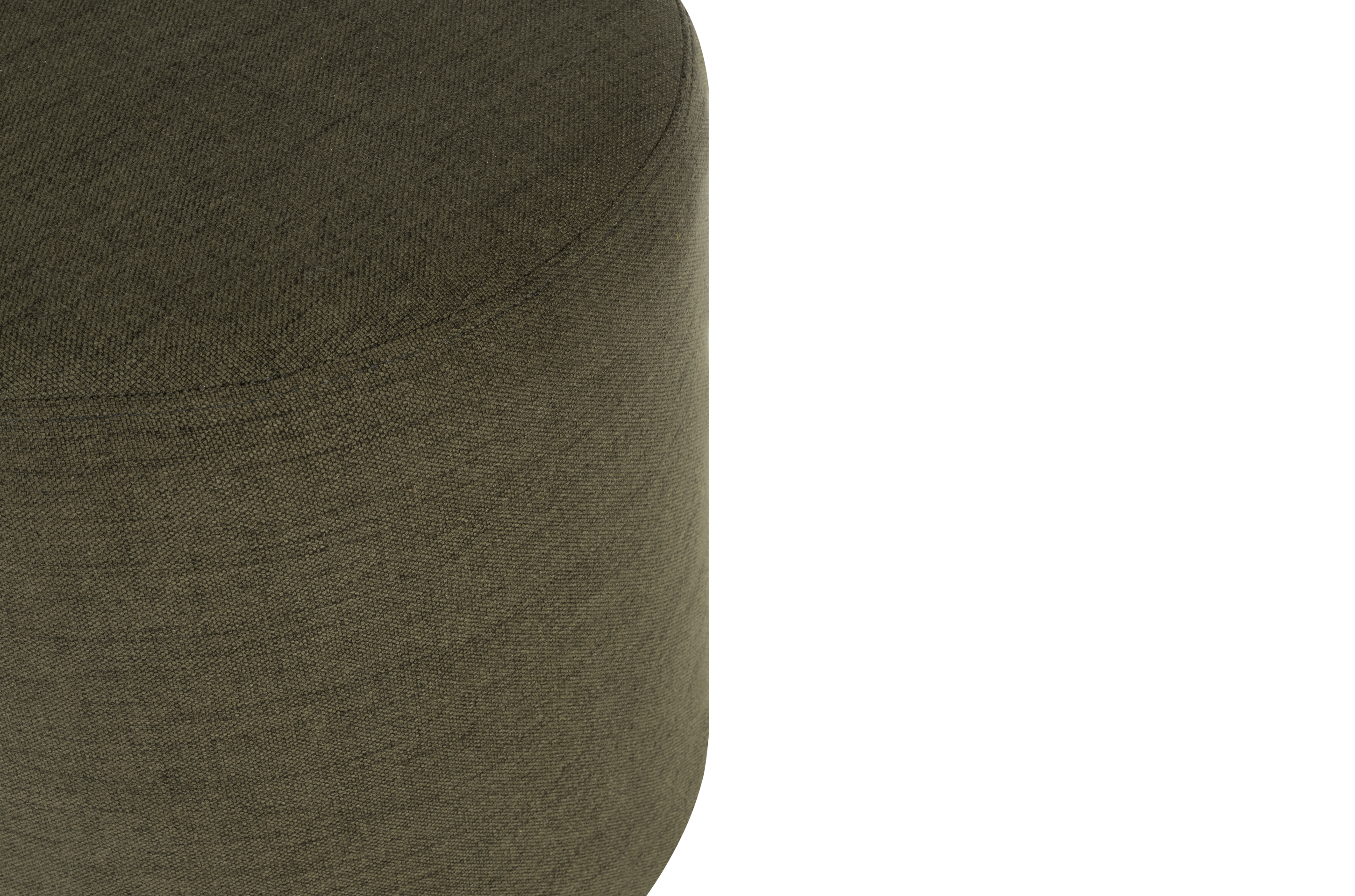Handmade Folk Pouf Ottoman - Low Profile Olive Green Boho Floor Seating for Living Room, Bedroom & Nursery | Eco-Friendly & Stylish Home Decor