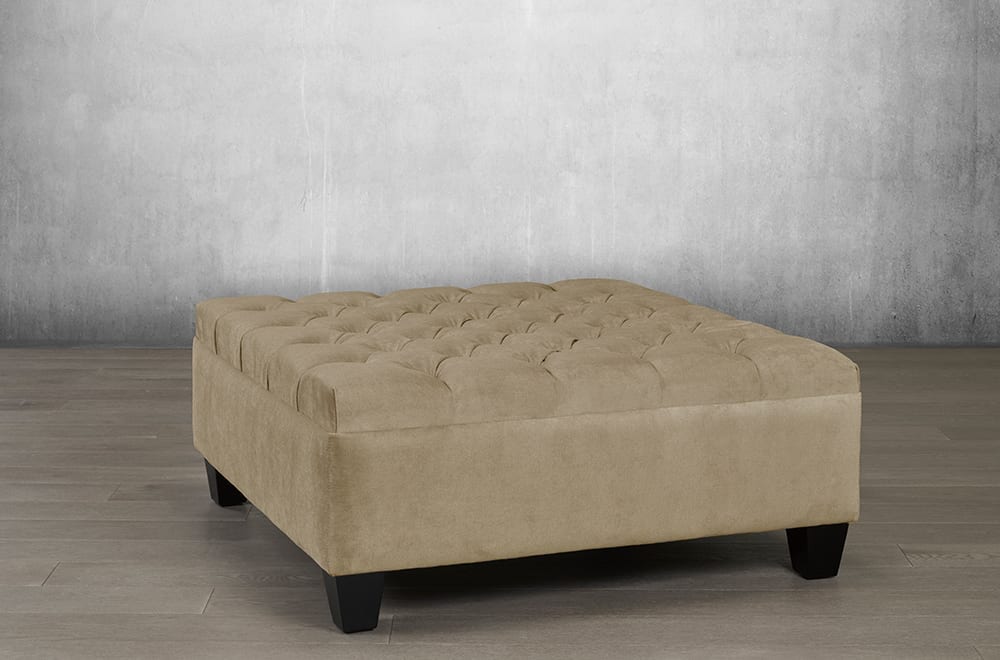 Handmade Customizable Leah Ottoman - Premium Canadian Craftsmanship for Living Room, Bedroom & Home Decor