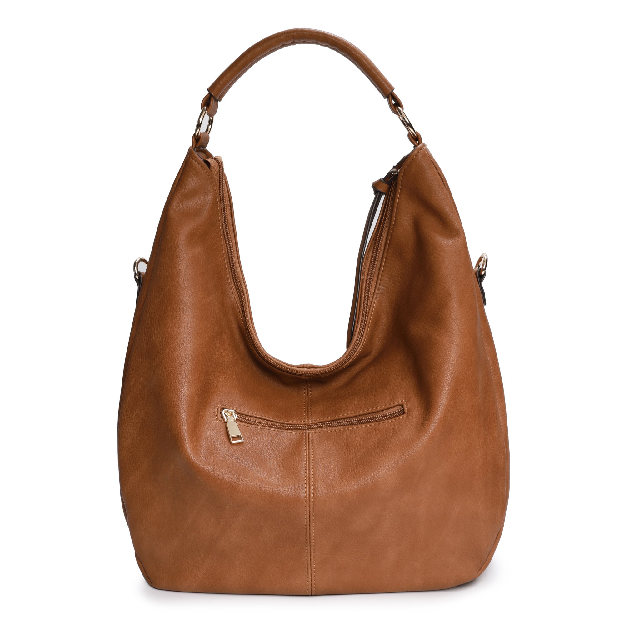 Stylish Oversized Women's Hobo Bag - Genuine Leather & PU Crossbody Shoulder Tote Purse for Winter | Fashionable Everyday Handbag for Work, Travel & Shopping