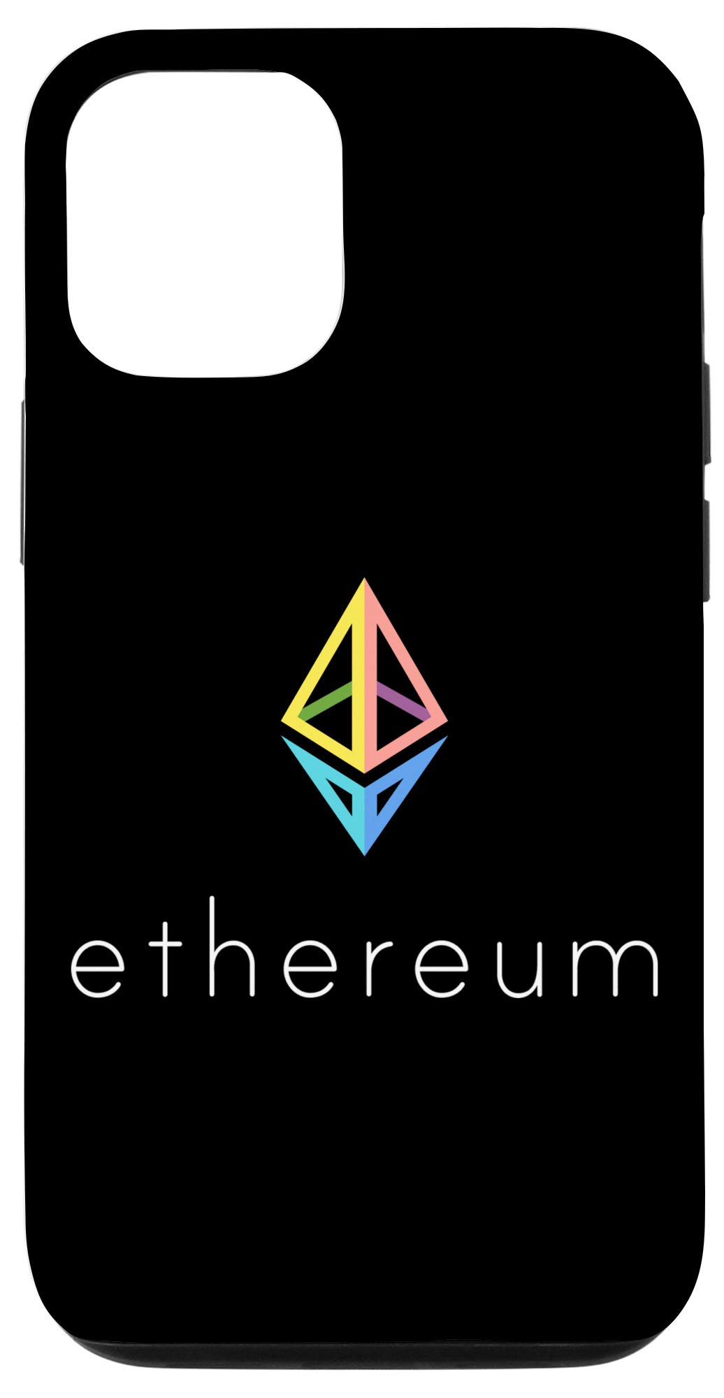 iPhone 12/12 Pro Case with Ethereum Logo - Crypto Bitcoin Trader & Miner Gift - Durable Protective Phone Cover for Cryptocurrency Enthusiasts | Perfect for Trading, Mining & Blockchain Events