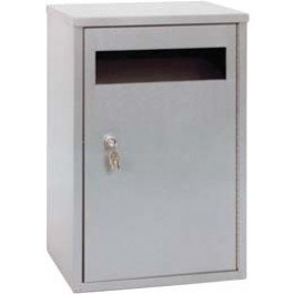 Omnimed 209100-LG Grey Medical Drop Box - Secure Disposal Container for Needles, Sharps & Medical Waste | Ideal for Hospitals, Clinics & Home Healthcare Use