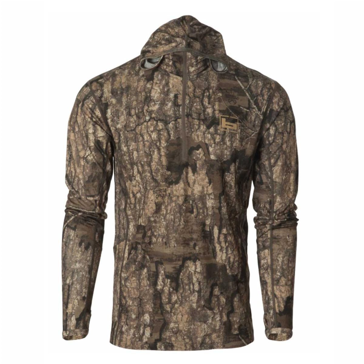 Premium Banded Base Wool Hoodie - Mid Weight Warm Pullover for Men & Women - Chocolate Brown - Size Large - Perfect for Outdoor Hiking & Winter Layering