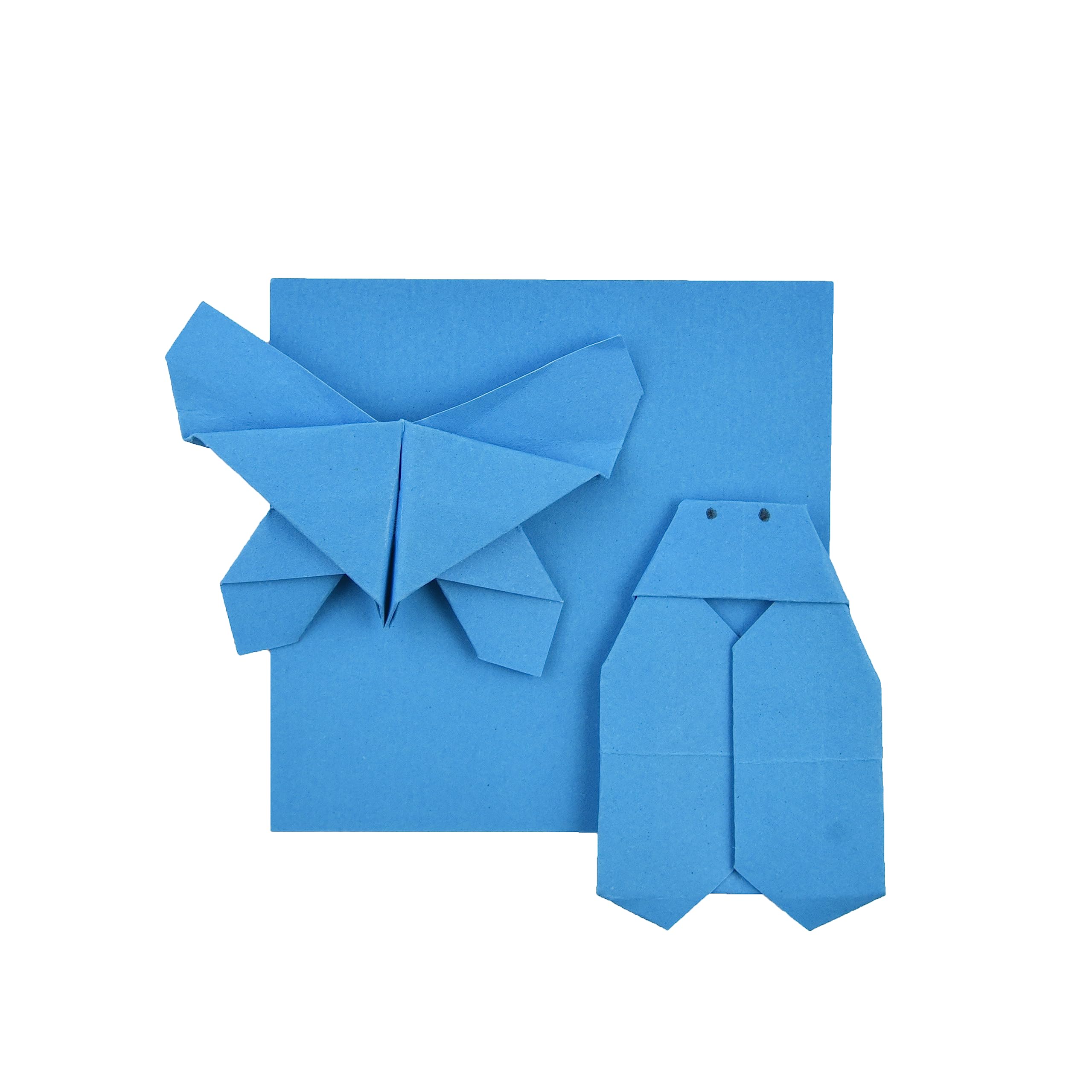 100 Sheets Double-Sided Dark Blue Origami Paper 3x3 Inches - Easy to Fold Square Paper for Origami Cranes, DIY Crafts, Scrapbooking & Gift Wrapping - Perfect for Kids, Beginners & Art Projects (S18 Dark Blue)