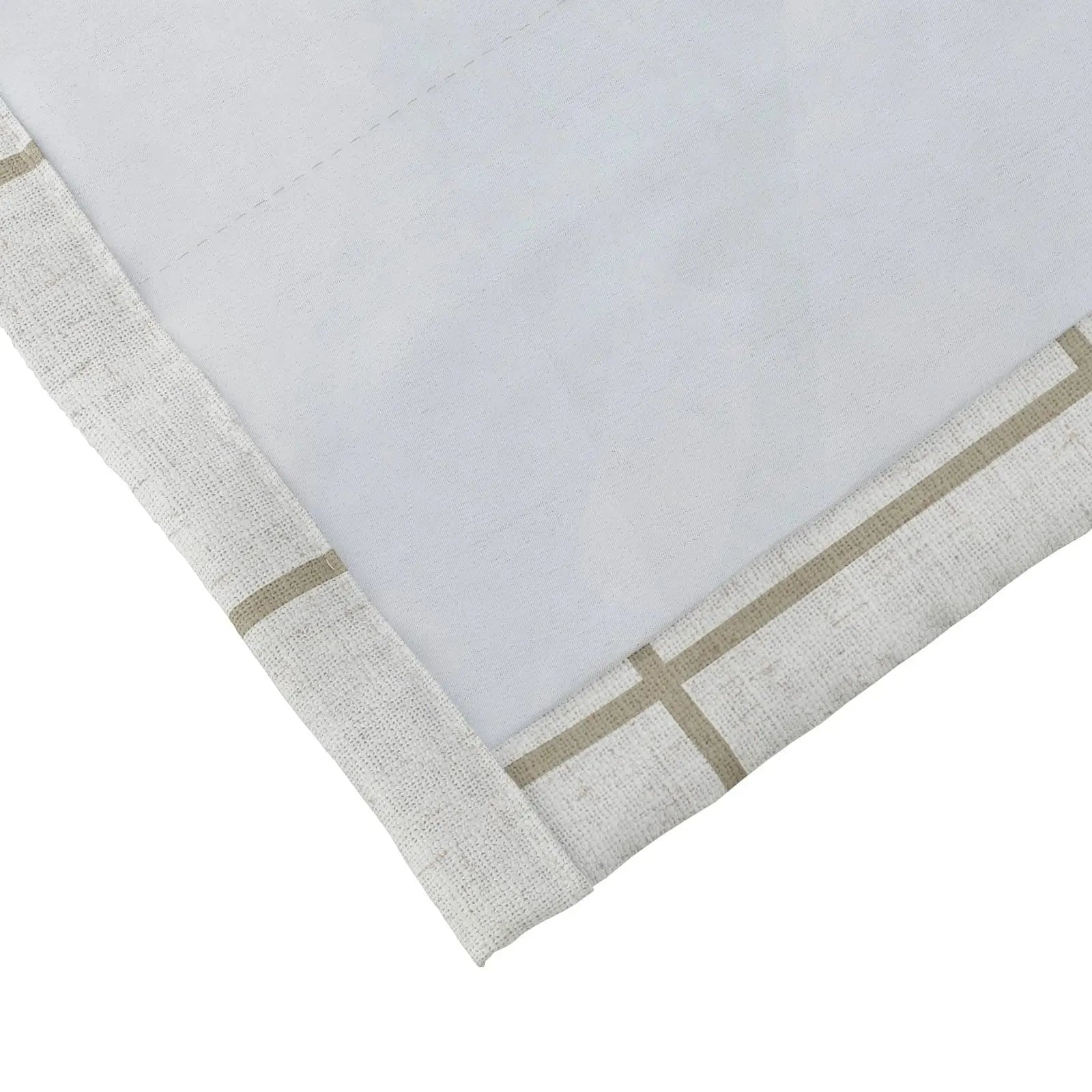 Stefana Silver Print Linen Pinch Pleat Curtains - Unlined Luxury Window Drapes for Living Room & Bedroom Decor