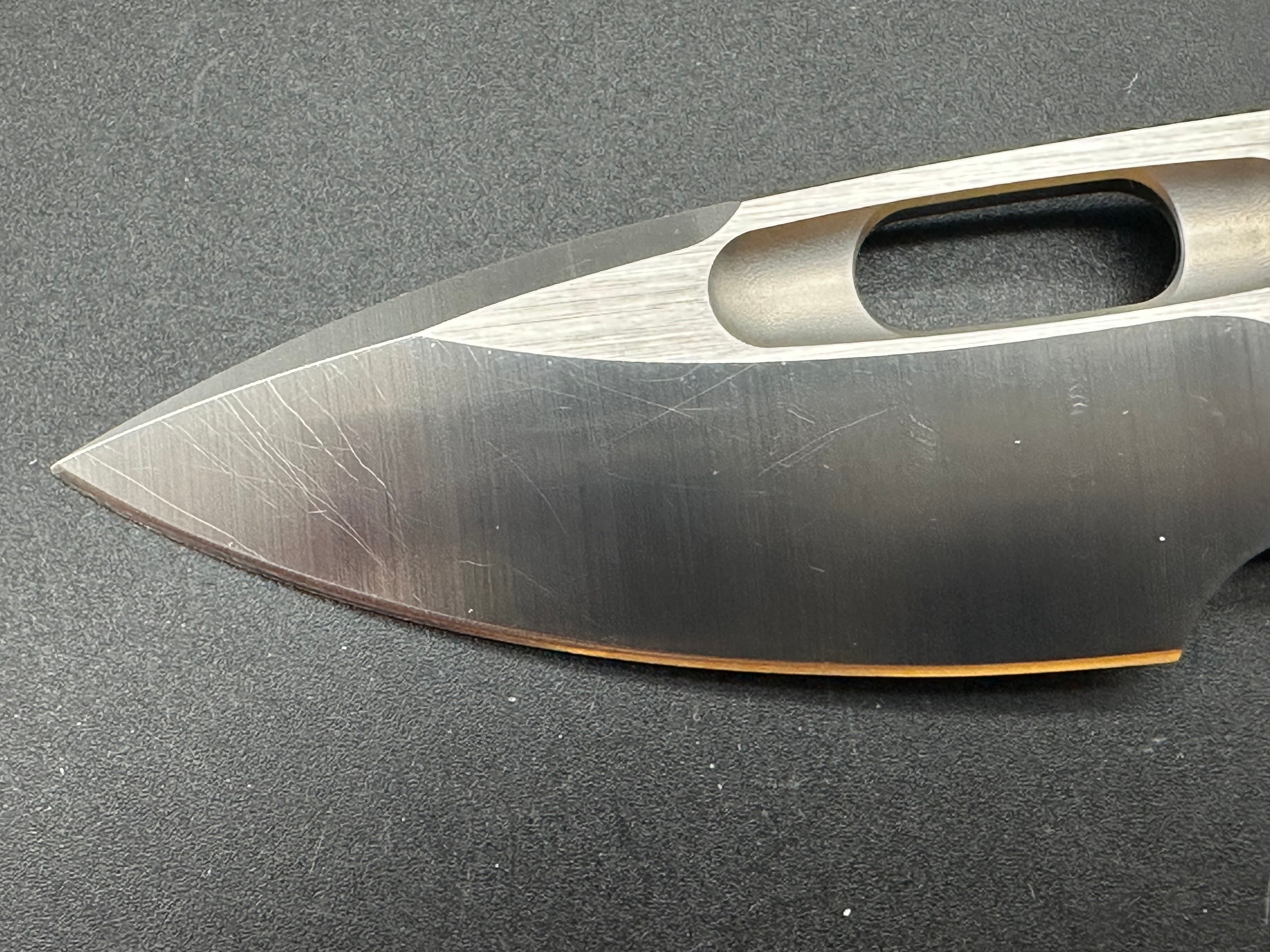 Empedc Nymble M390 Folding Pocket Knife - Stonewash Finish - Premium EDC Knife for Camping, Hiking, and Everyday Carry