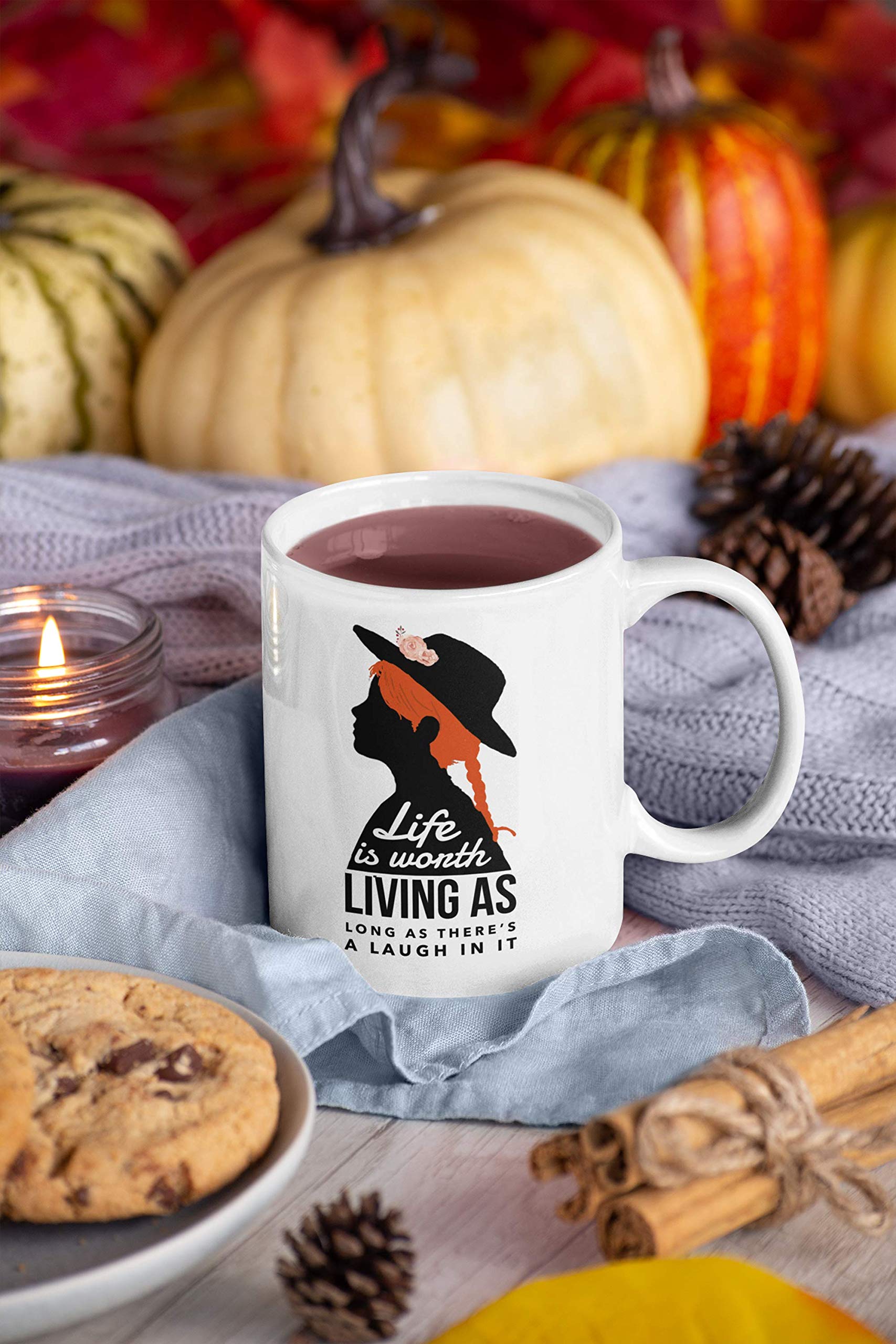 Custom Anne of Green Gables Coffee Mug - 15oz Inspirational Quote Mug with Anne Shirley & Avonlea Design - Perfect for Tea, Coffee Lovers & Book Club Gifts