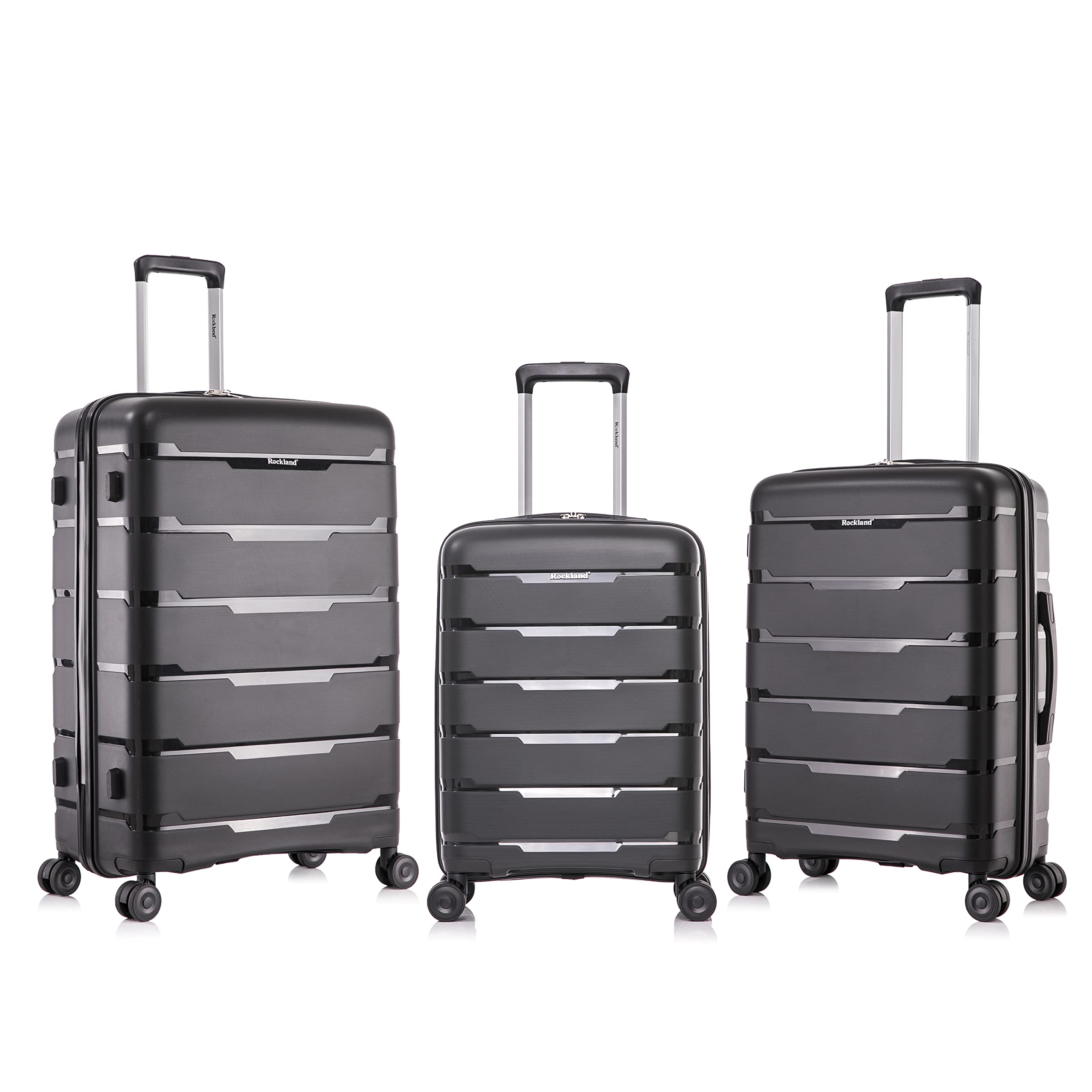 Rockland Pasadena Hardside Spinner Wheel Luggage Set - 19