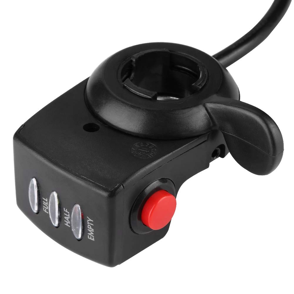 36V 6-Wire E-Bike Thumb Throttle with Speed Control - Compatible with Electric Bicycles, Scooters & Mobility Scooters - Perfect for Commuting, Off-Roading & Urban Riding