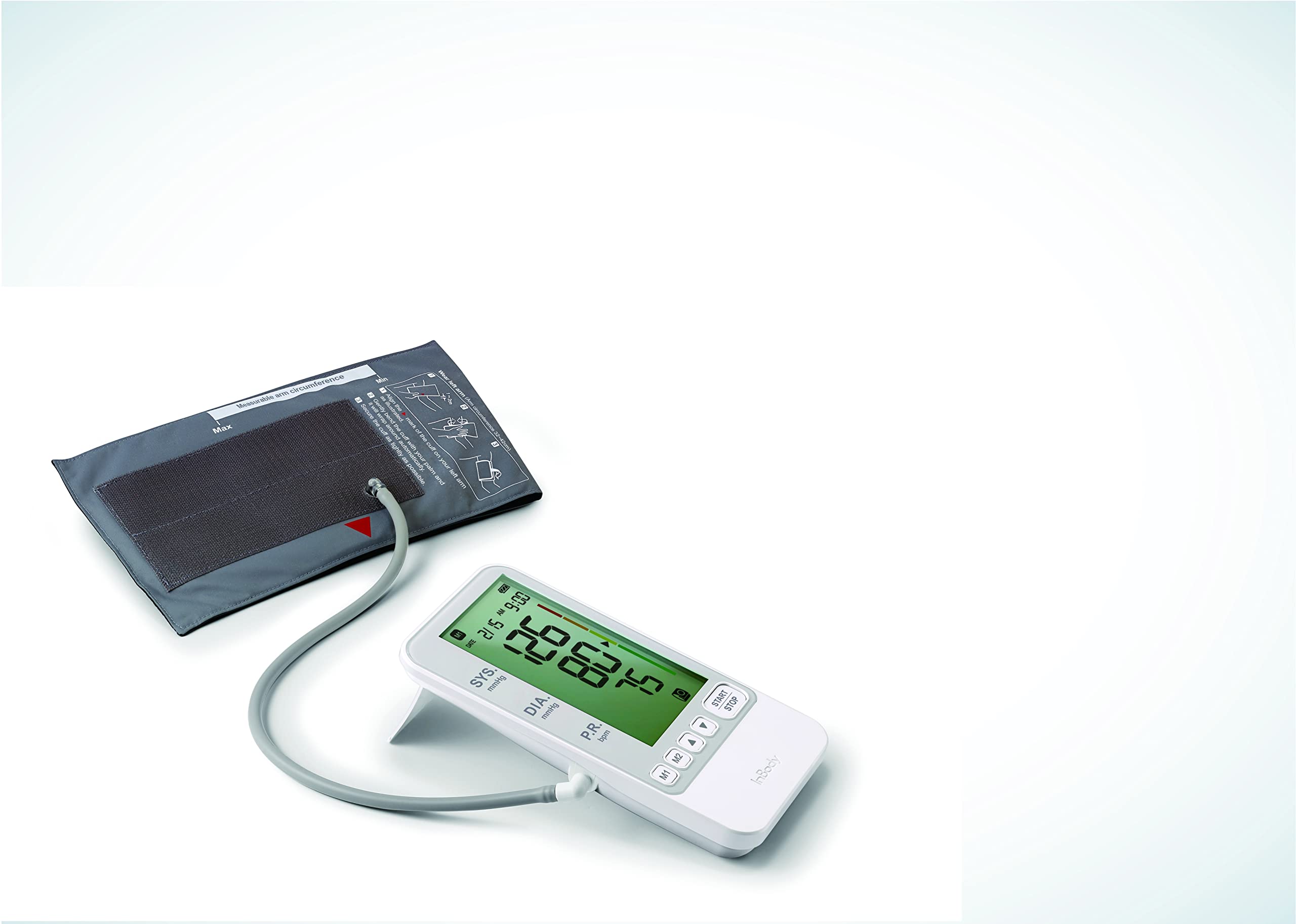 InBody BP170 Automatic Blood Pressure Monitor for Home Use - One-Touch Cuff, Large Digital Display, Accurate Readings for Hypertension Tracking (Ideal for Home Health Monitoring & Professional Medical Use)