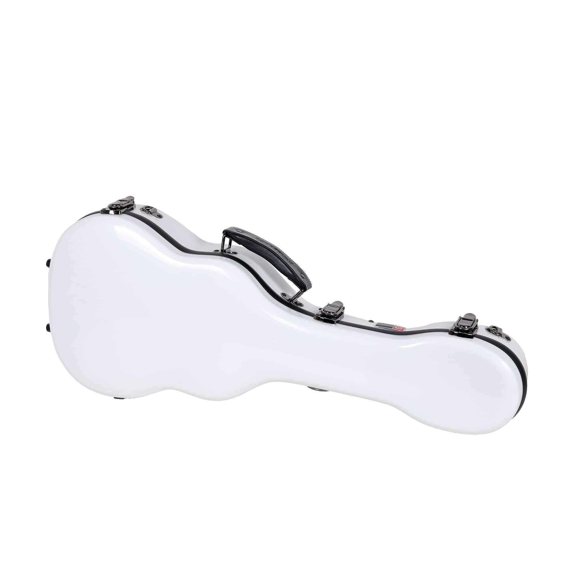 Crossrock CRF1000TUWT Fiberglass Tenor Ukulele Hard Case - Durable White Protective Shell for Travel & Storage | Perfect for Musicians, Performances & Outdoor Use