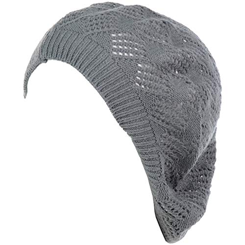 Mesh Diamond Knit-charcoal Gray