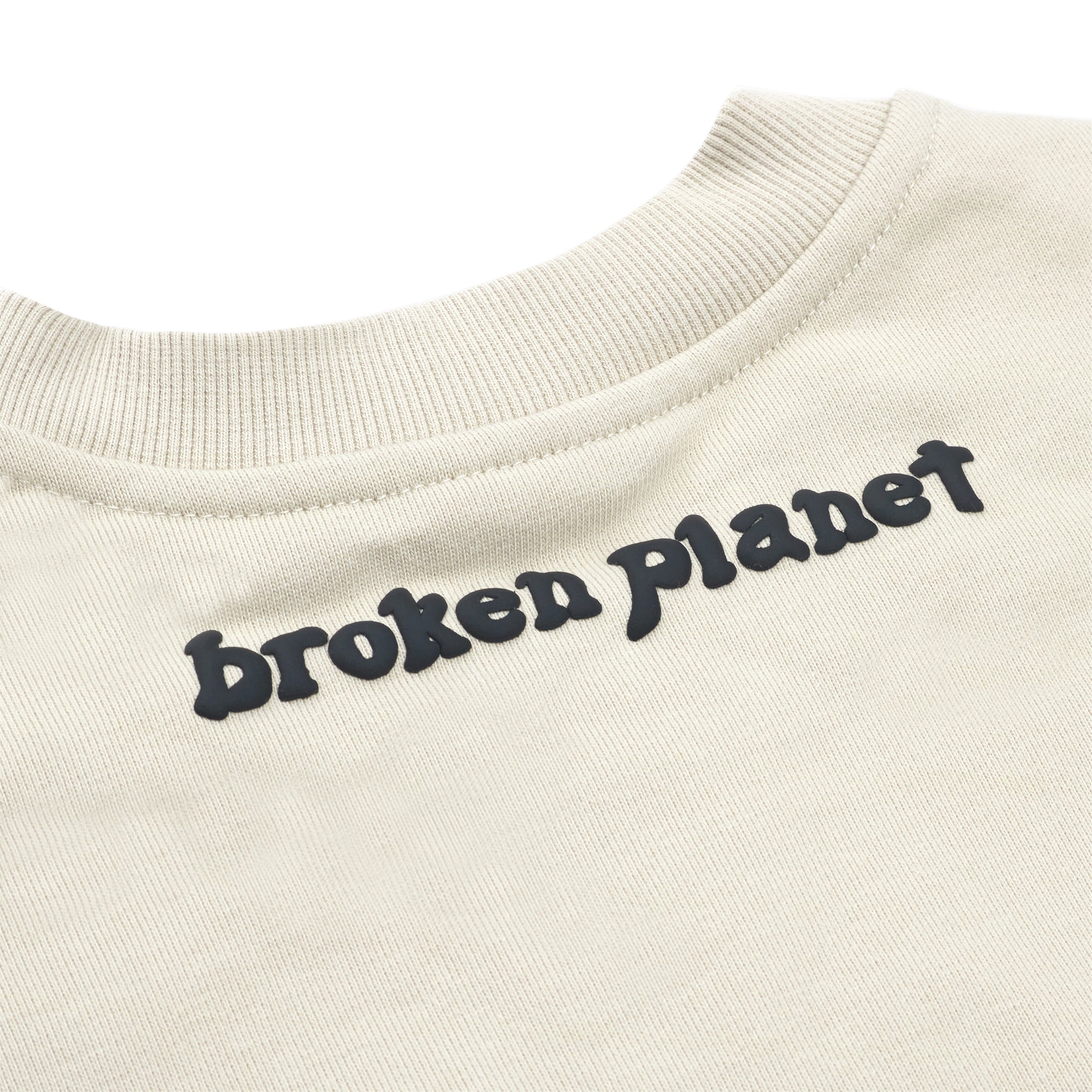Broken Planet Find Your Balance Bone White Crewneck Sweatshirt - Unisex Streetwear for Casual Outfits & Loungewear
