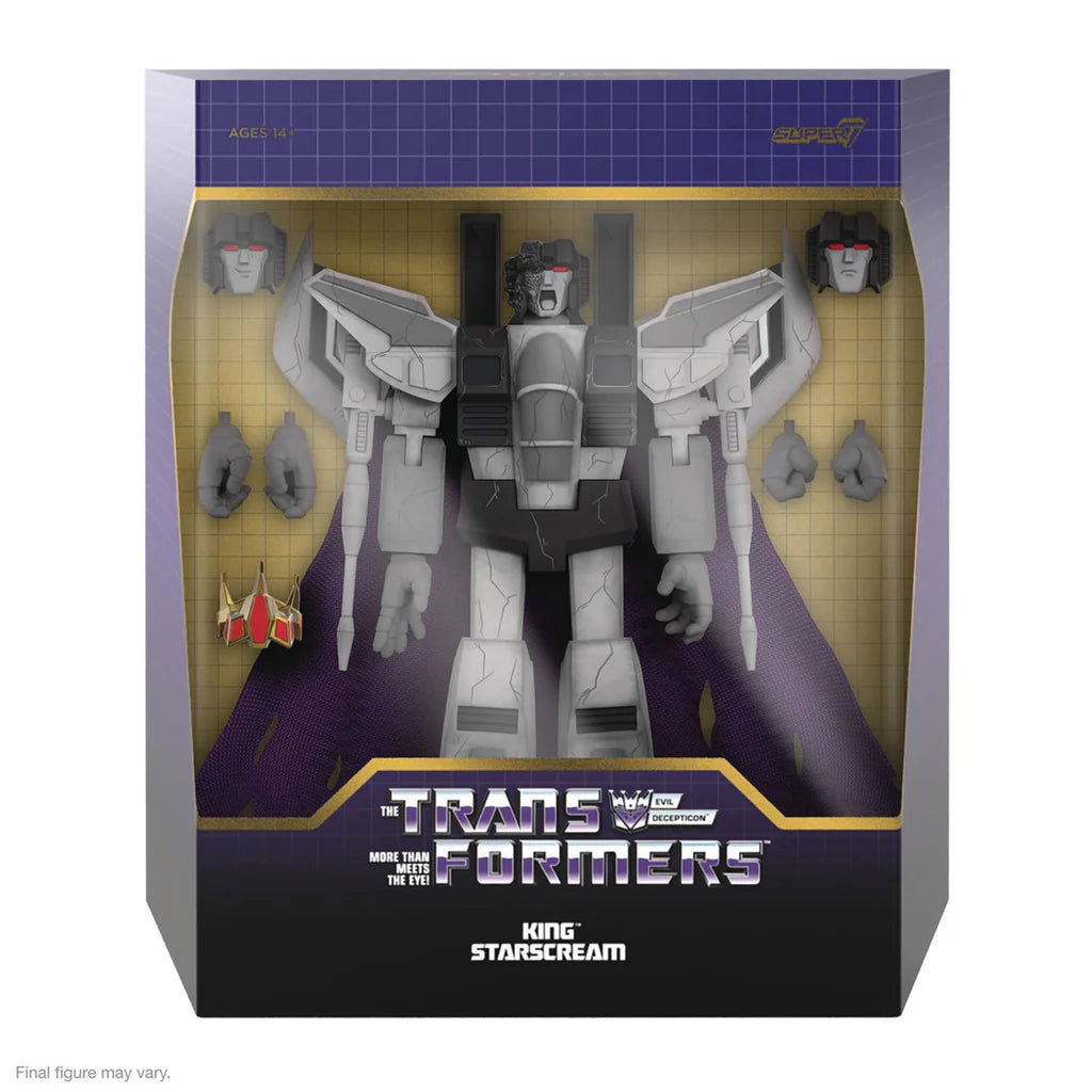 Super7 Transformers Ultimates! King Starscream (Fallen) Action Figure - Collectible Robot Toy for Display & Play | Perfect for Fans, Collectors & Gift Giving