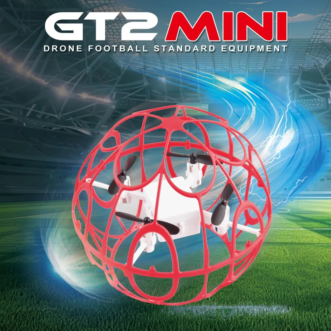 GT2 Mini Competition FLYBALL Soccer Drone - Small Size RC Quadcopter for Indoor/Outdoor Sports, Racing & Aerial Photography