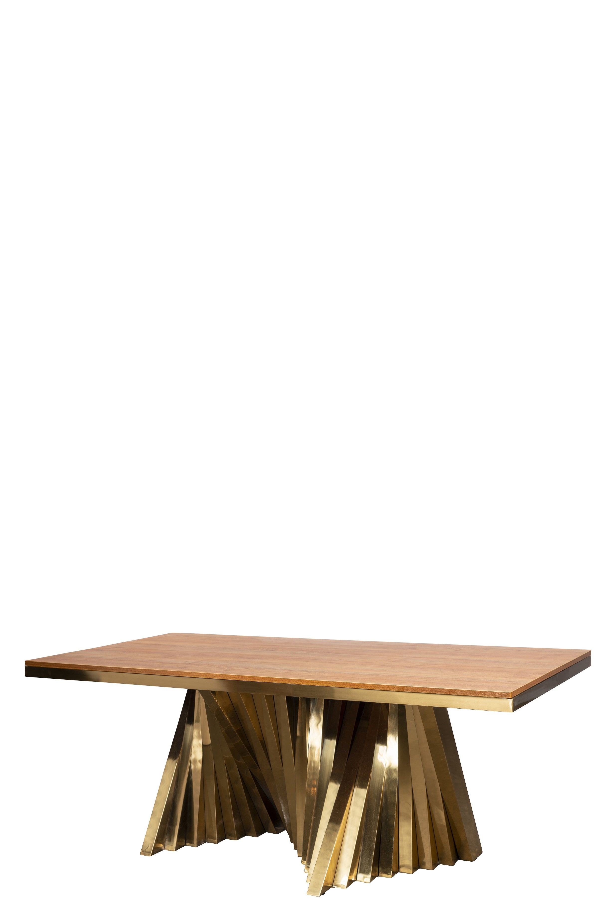 Rectangular Wooden Dining Table with Waterfall Edge - Modern Farmhouse Style for Dining Room, Kitchen, or Breakfast Nook
