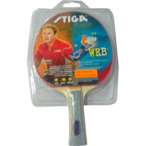 Stiga Elite Table Tennis Racket - Professional Ping Pong Paddle with Premium Rubber for Spin & Control - Perfect for Tournaments, Training & Home Play