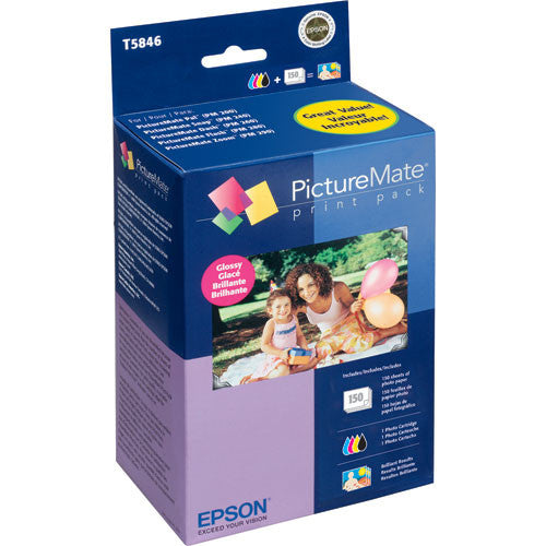 Epson PictureMate 200 Series Photo Printer - 150 Sheets Glossy Photo Paper for High-Quality Prints | Perfect for Home, Office & Photo Studio Use