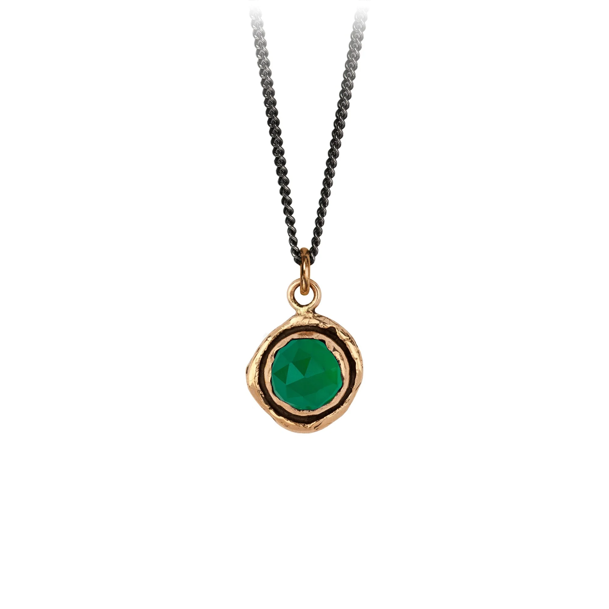 Faceted Stone Talisman Necklace - Natural Gemstone Pendant for Protection & Good Luck - Perfect for Spiritual Healing, Meditation & Energy Balancing