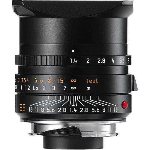 Leica Summilux M 35mm f/1.4 ASPH Lens for Leica M Cameras - Black | Professional Fast Prime Lens for Street & Portrait Photography | Perfect for Low Light & Travel Photography