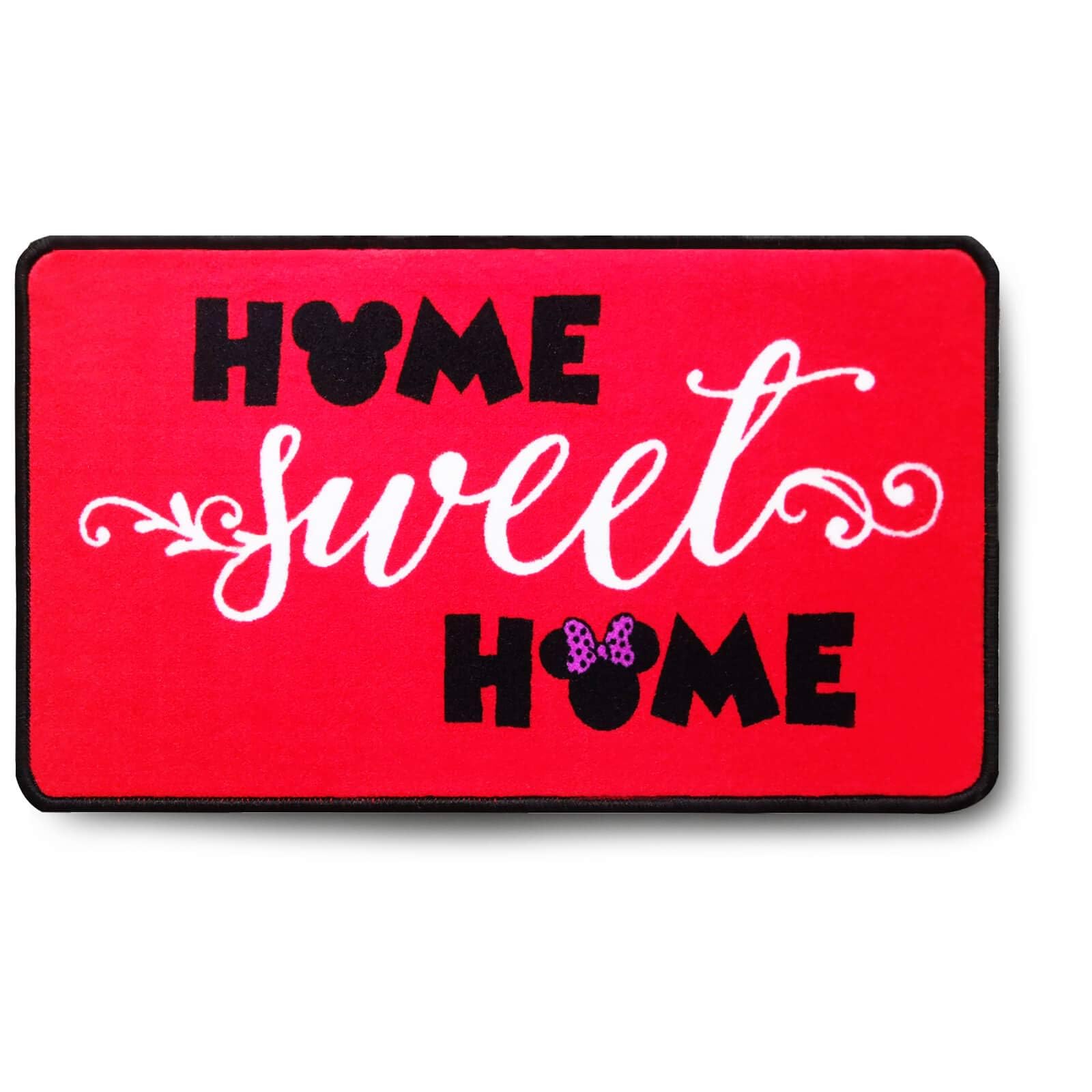 Non-Slip Cartoon Mouse Welcome Mat - J.Ehonace Mickey & Minnie Red Doormat 17