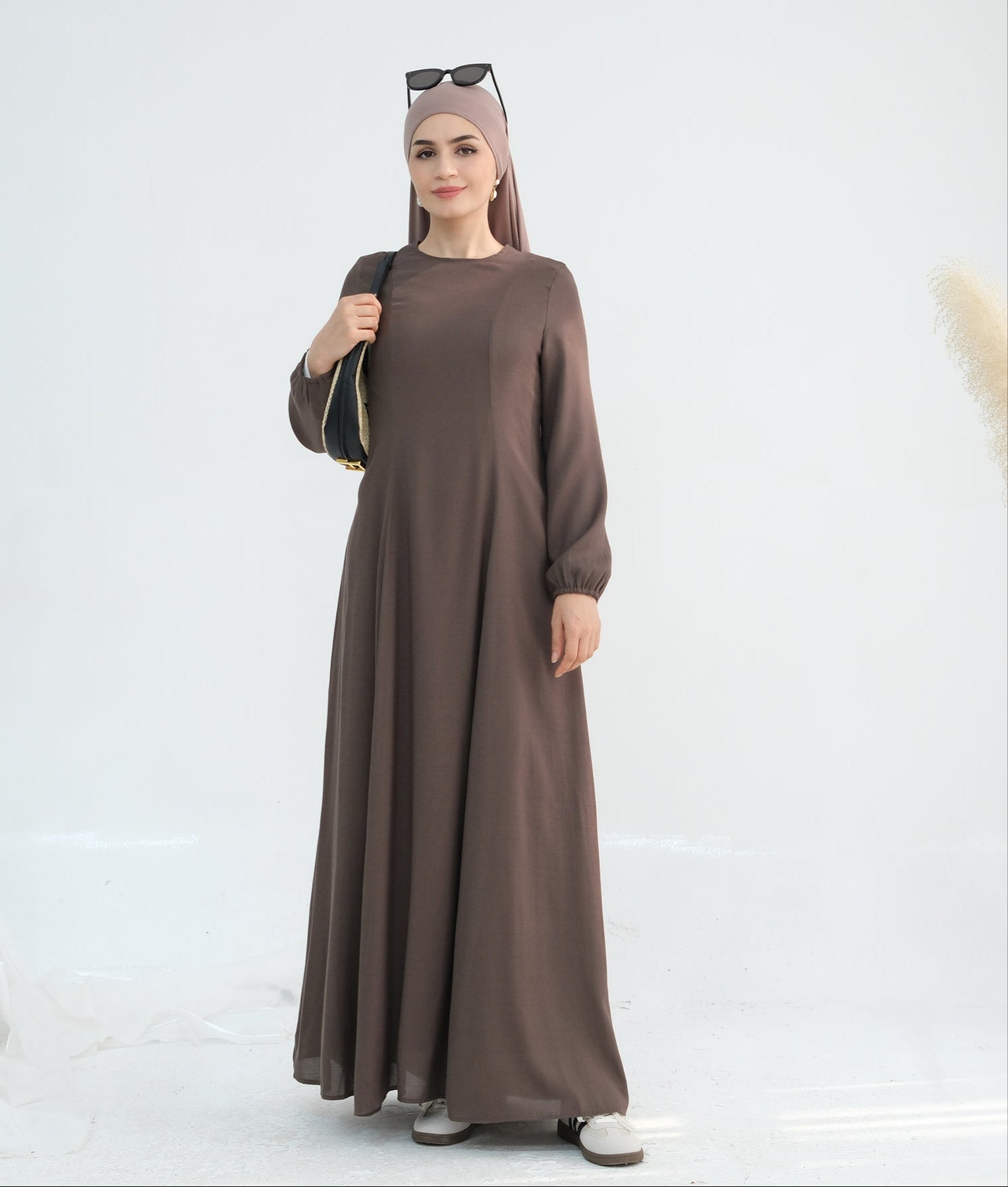Isabella Maxi Dress for Women - Elegant Brown Long Flowy Summer Dress | Perfect for Beach, Vacation, and Casual Outings
