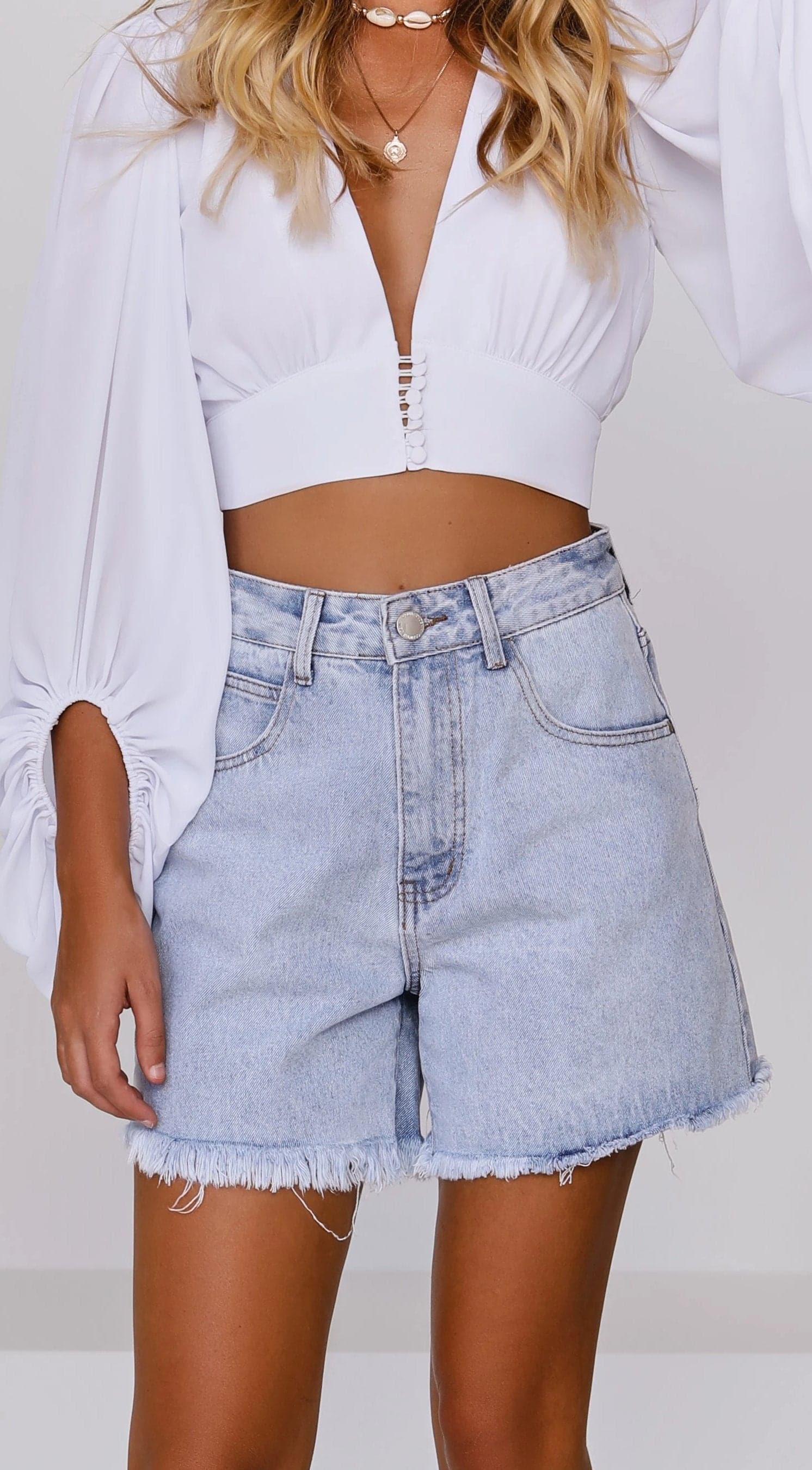 Stylish Harlow Denim Shorts for Women - High Waisted Comfort & Trendy Look | Perfect for Summer Outfits, Casual Wear & Beach Vacations