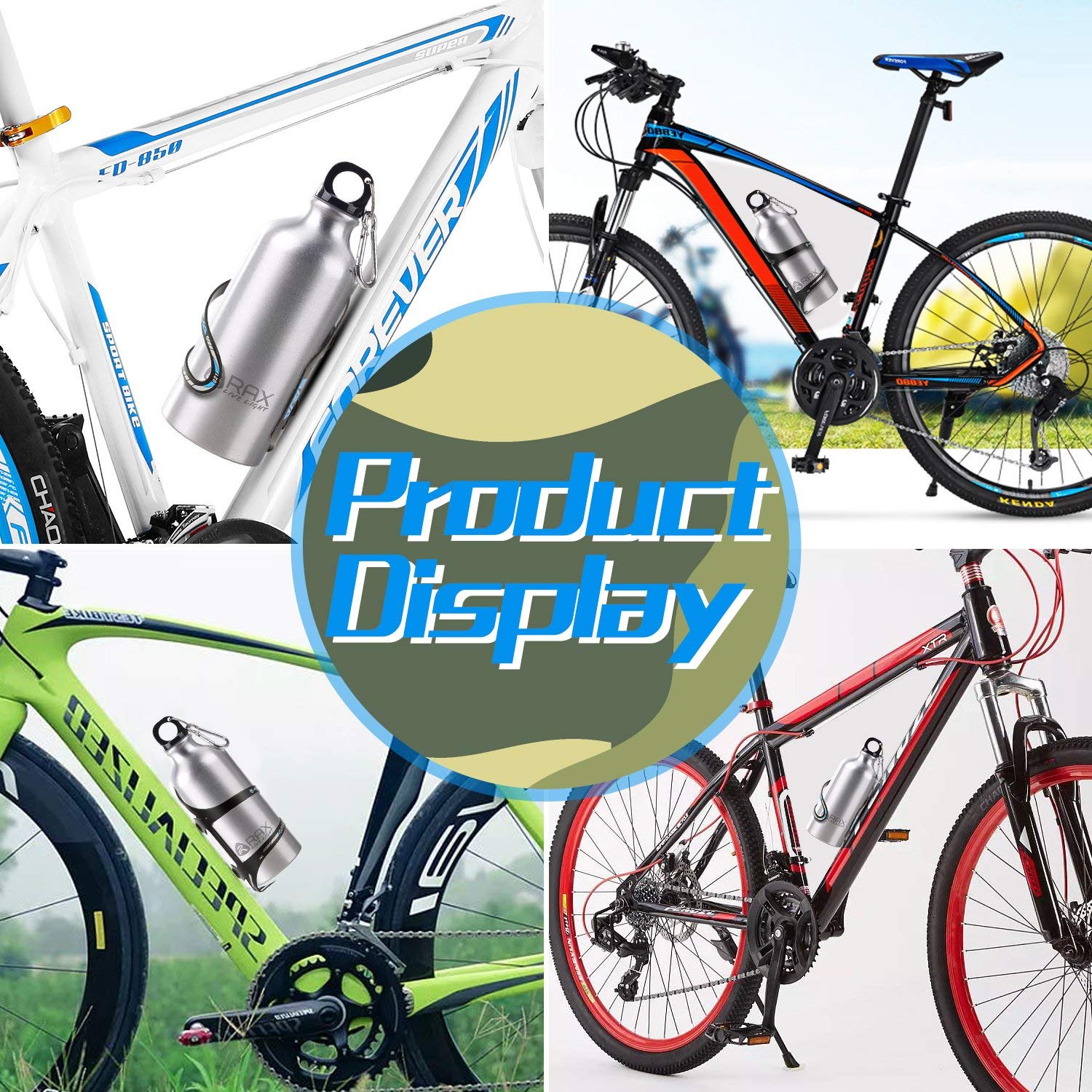 SAVADECK Lightweight Aluminum Water Bottle Cage - Alloy Bike Bottle Holder for Road & Mountain Bicycles - Cycling Accessories in Blue - Perfect for Commuting, Training & Outdoor Adventures