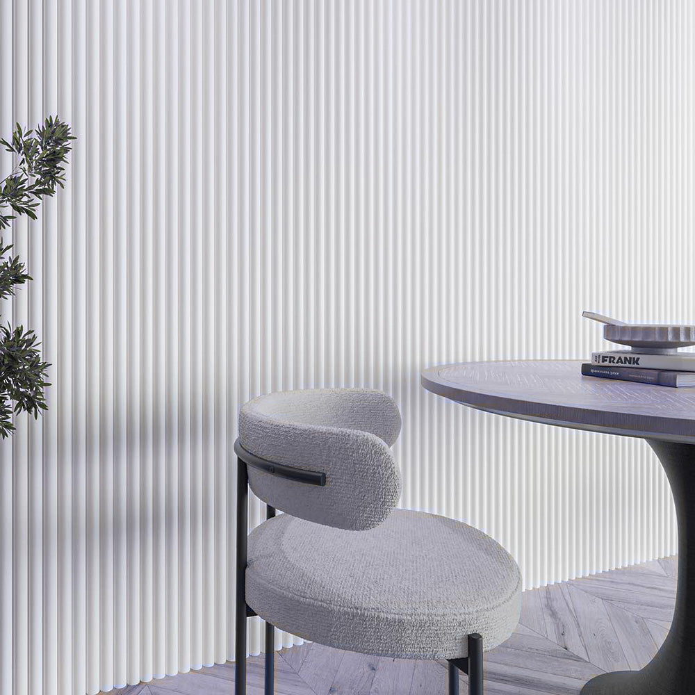 WOODFLEX White Primed Flexible Half Round Molding 2700mm x 600mm - Perfect for Crown Molding, Ceiling Trim & Interior Decoration