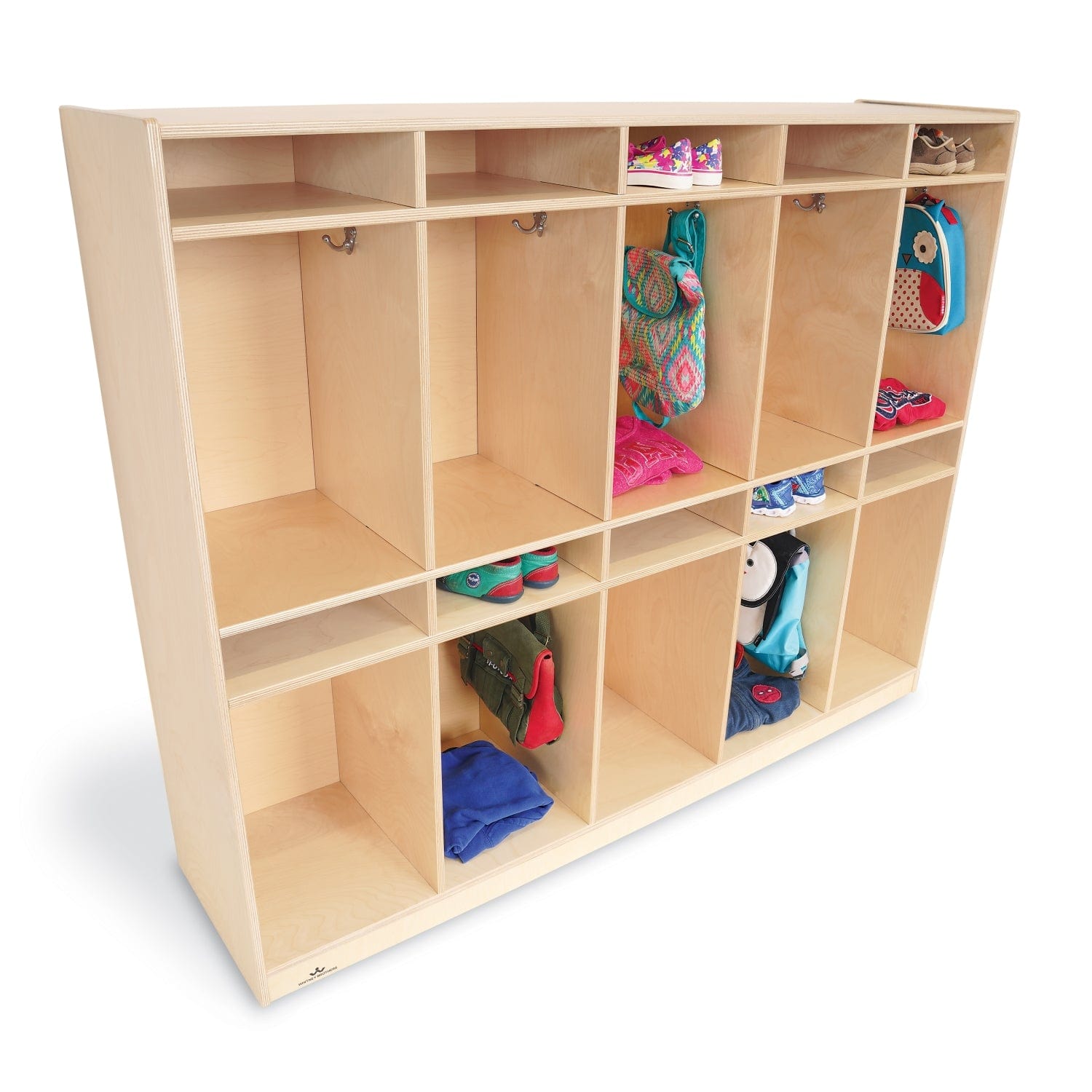 10-Section Heavy Duty Metal Coat Locker for School, Gym & Office - Durable Storage Organizer with Hooks & Shelves