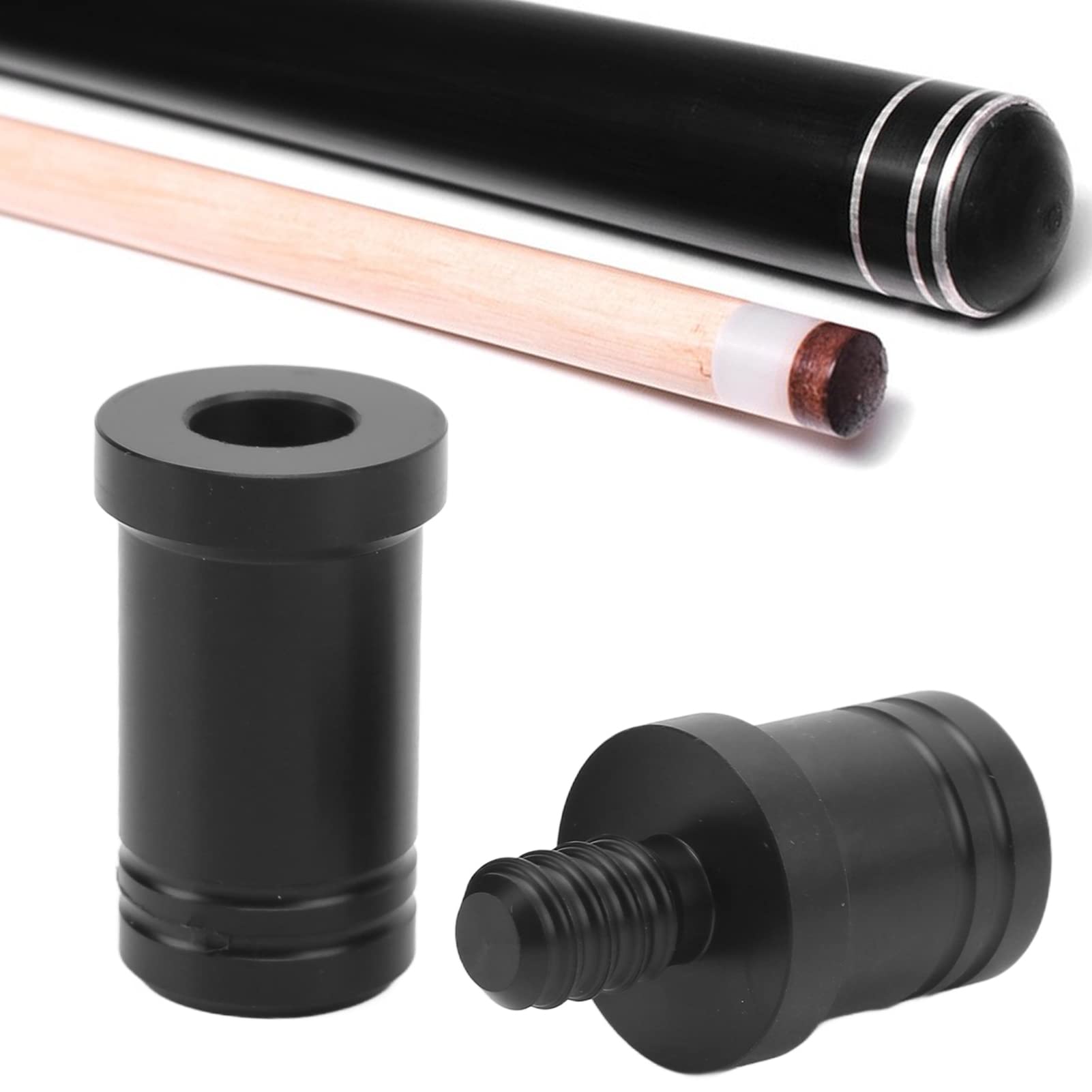 2PCS Premium Billiard Joint Protectors - Durable Plastic Pool Stick Connector Guards for MEZZ Cues, Ideal for Pool Table Accessories and Cue Maintenance