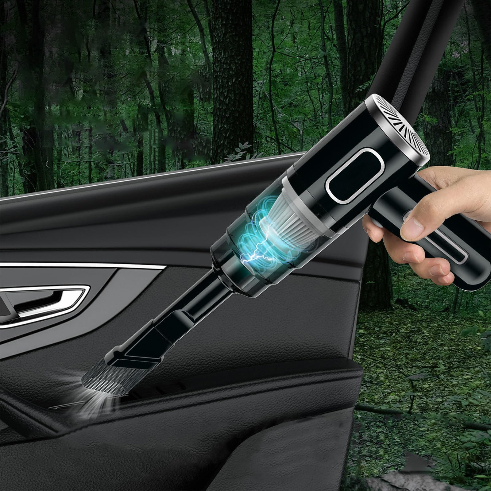 Handheld Portable Car Vacuum Cleaner - Wireless Mini Vacuum for Car & Home, Powerful Suction for Pet Hair & Dust - Perfect for Car Detailing, Home Cleaning & Office Use