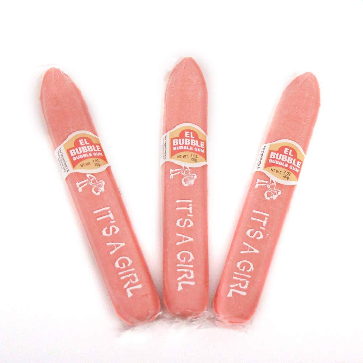 Dubble Bubble It's A Girl Bubble Gum Cigars - Pack of 36 | Fun Gender Reveal Party Favors & Baby Shower Treats