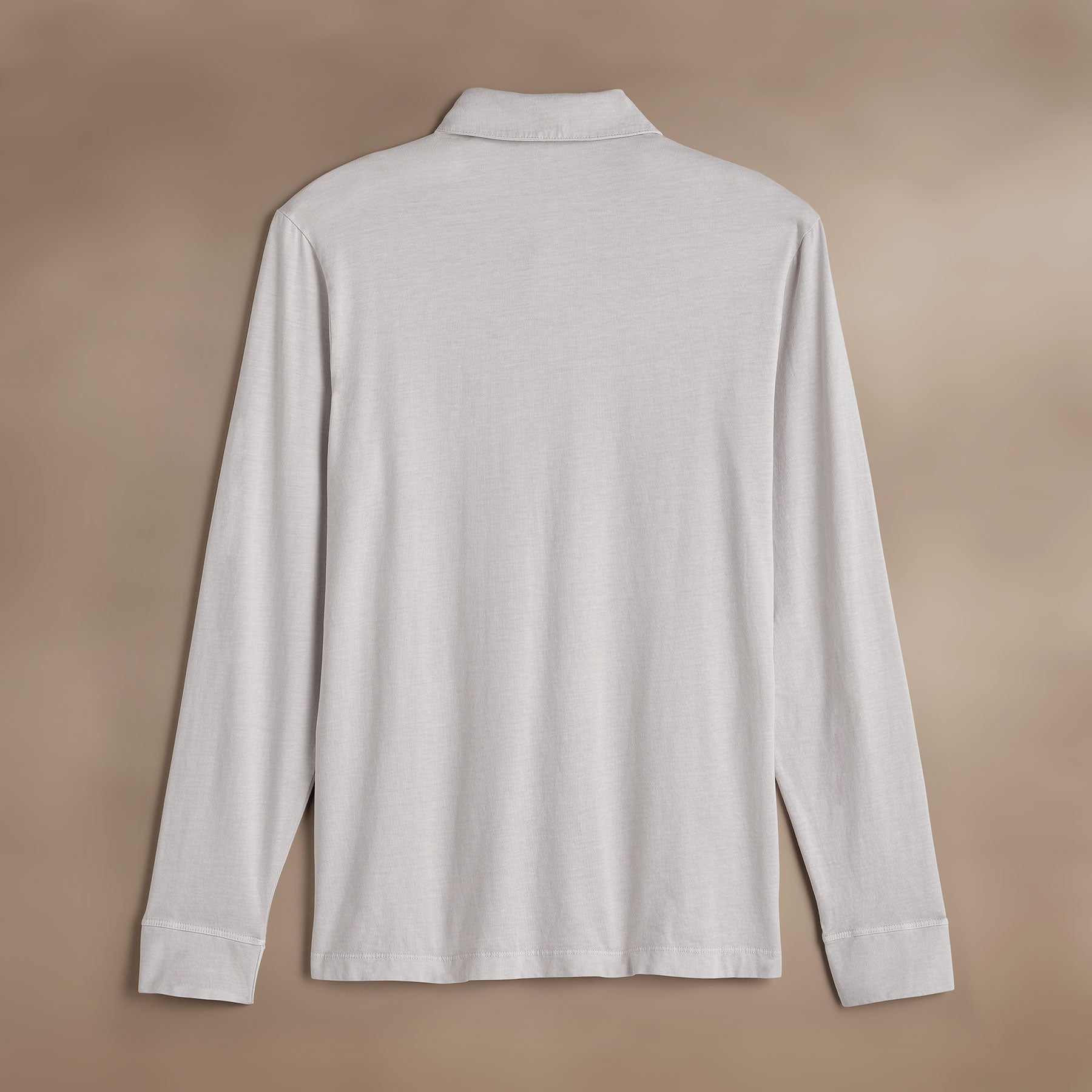 Men's Sueded Jersey Rugby Polo Shirt - Light Mist Pigment Dye Casual Sport Top for Golf, Rugby & Outdoor Activities