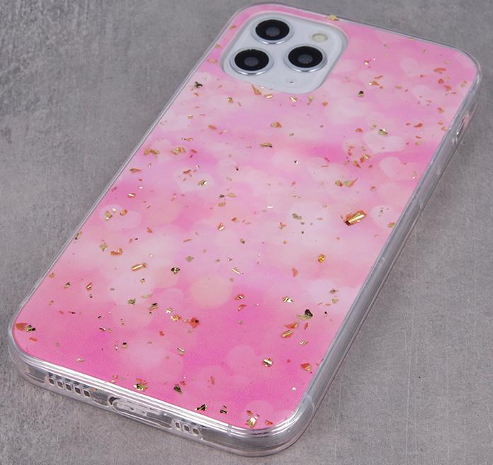 Apple iPhone 13 Glitter Case - Gold & Pink Sparkle Protective Cover | Slim Fit, Shockproof Design for Everyday Use, Parties & Special Occasions