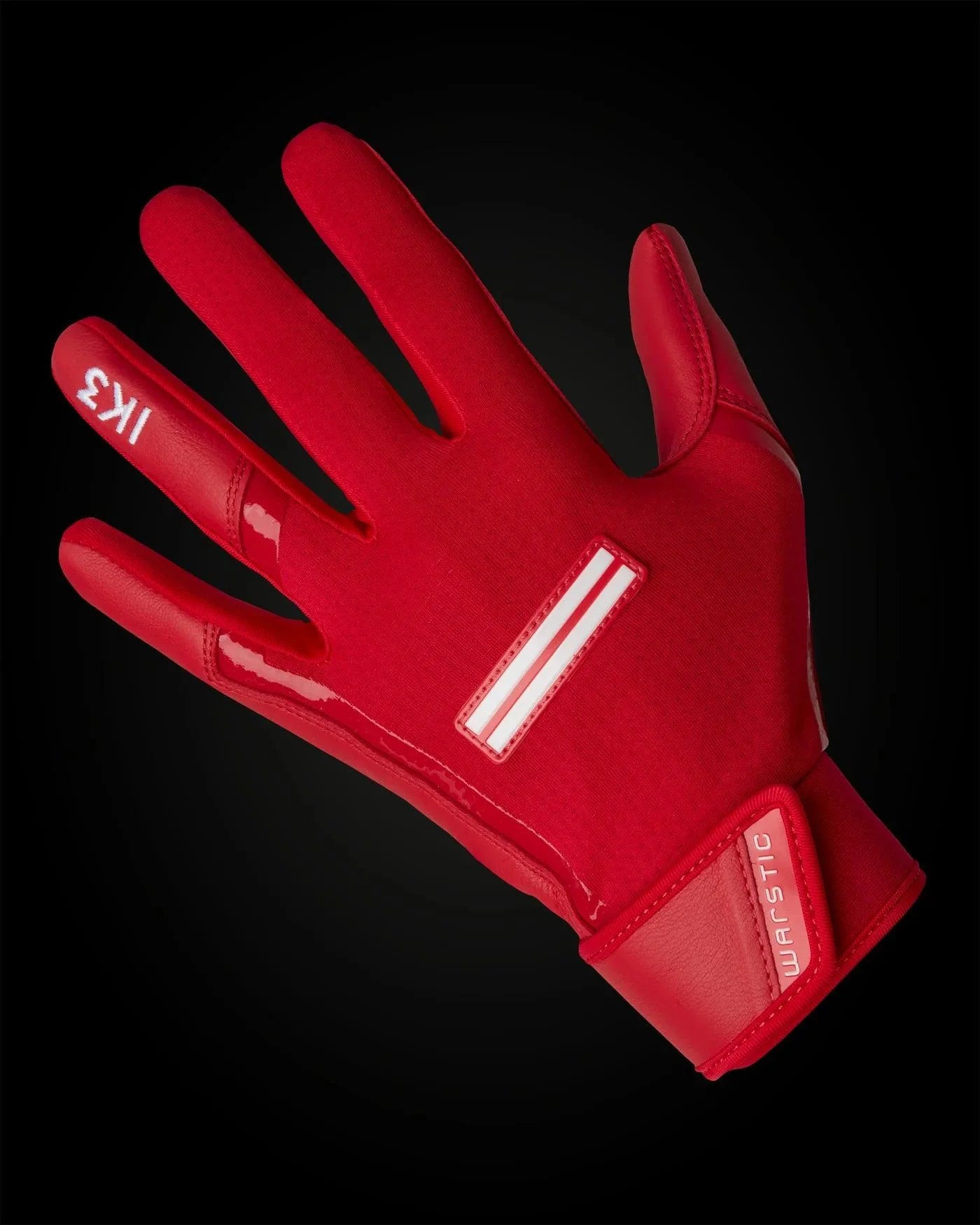 Warstic IK3 Pro Short Cuff Batting Gloves - Red Baseball Gloves for Men & Women - Perfect for Training, Games & Practice Sessions