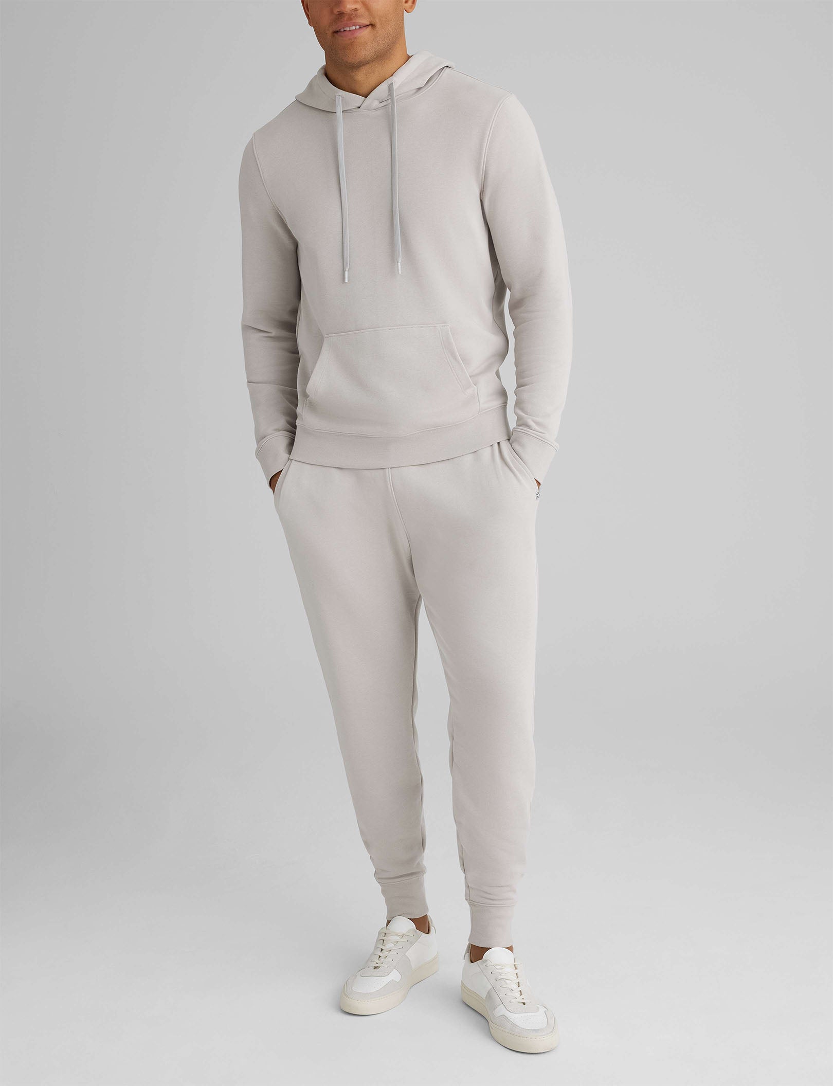 French Terry Jogger Pants for Men - Soft & Comfortable Lounge Pants with Elastic Waistband - Perfect for Yoga, Running, and Relaxing at Home