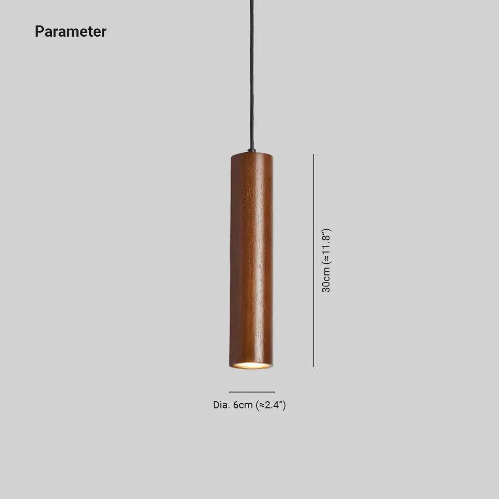 Modern Wooden Pendant Light - Suspended Downlighting for Kitchen Island, Dining Room & Bar Counter | Energy Efficient LED Fixture | Rustic Farmhouse & Industrial Style Ceiling Lighting