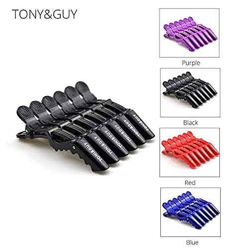 Professional Hair Styling Clips - 6 Pack Non-Slip Alligator Hair Clips for Sectioning & Cutting | Durable Plastic Hair Grip for Salon & Home Use | Perfect for Hairdressers, Styling, Braiding & DIY Hair Care