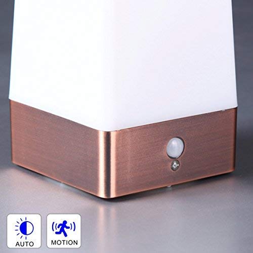 2-Pack Square Retro LED Night Light with Wireless PIR Motion Sensor - Battery Powered Bedside Lamp for Living Room, Bedroom, Bathroom, Hallway & Kitchen - Perfect for Nighttime Safety and Convenience